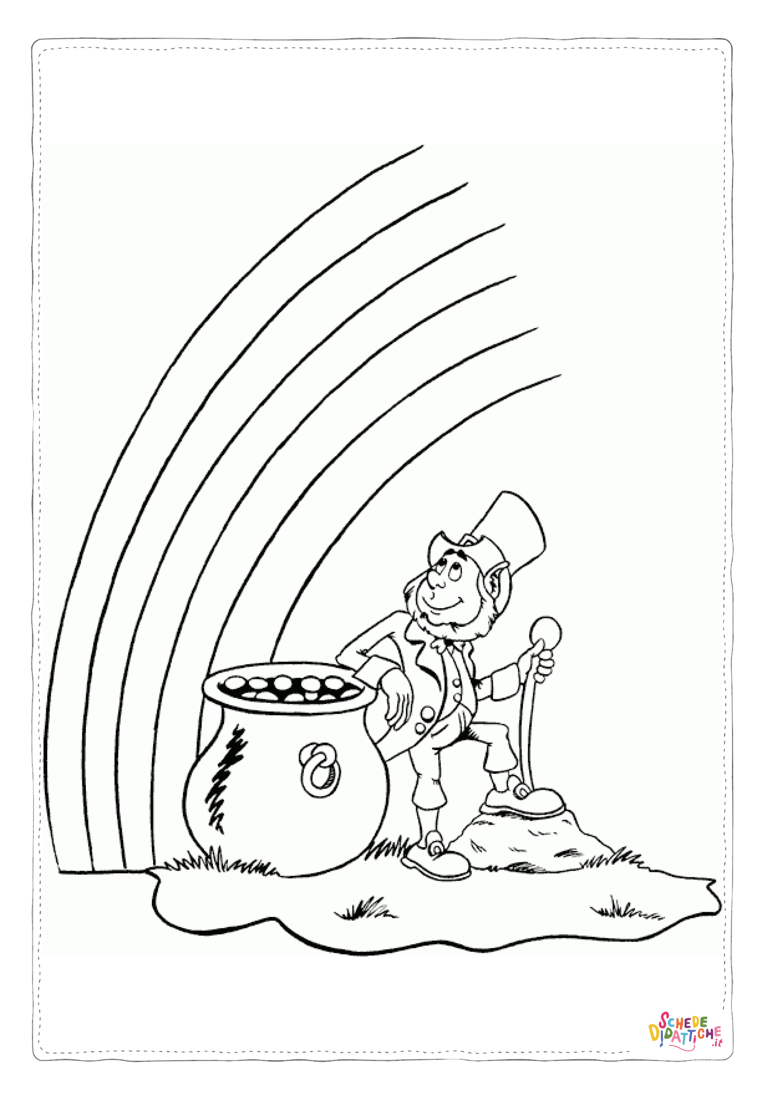 Disegno "Disegno di arcobaleno da stampare e colorare 37" Disegno di arcobaleno da stampare e colorare 37