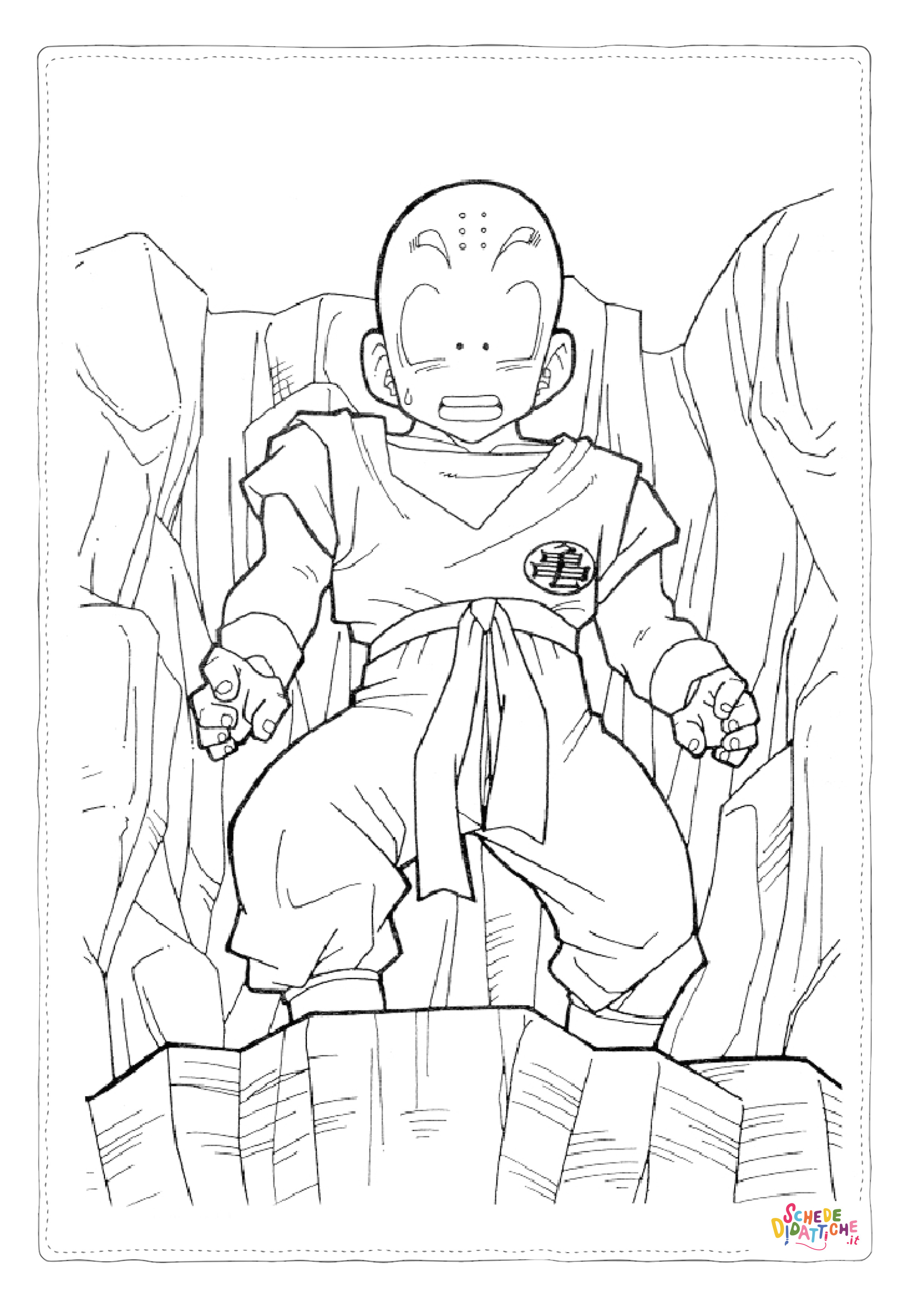 Disegno "Disegno di Dragon Ball da stampare e colorare 94" Disegno di Dragon Ball da stampare e colorare 94