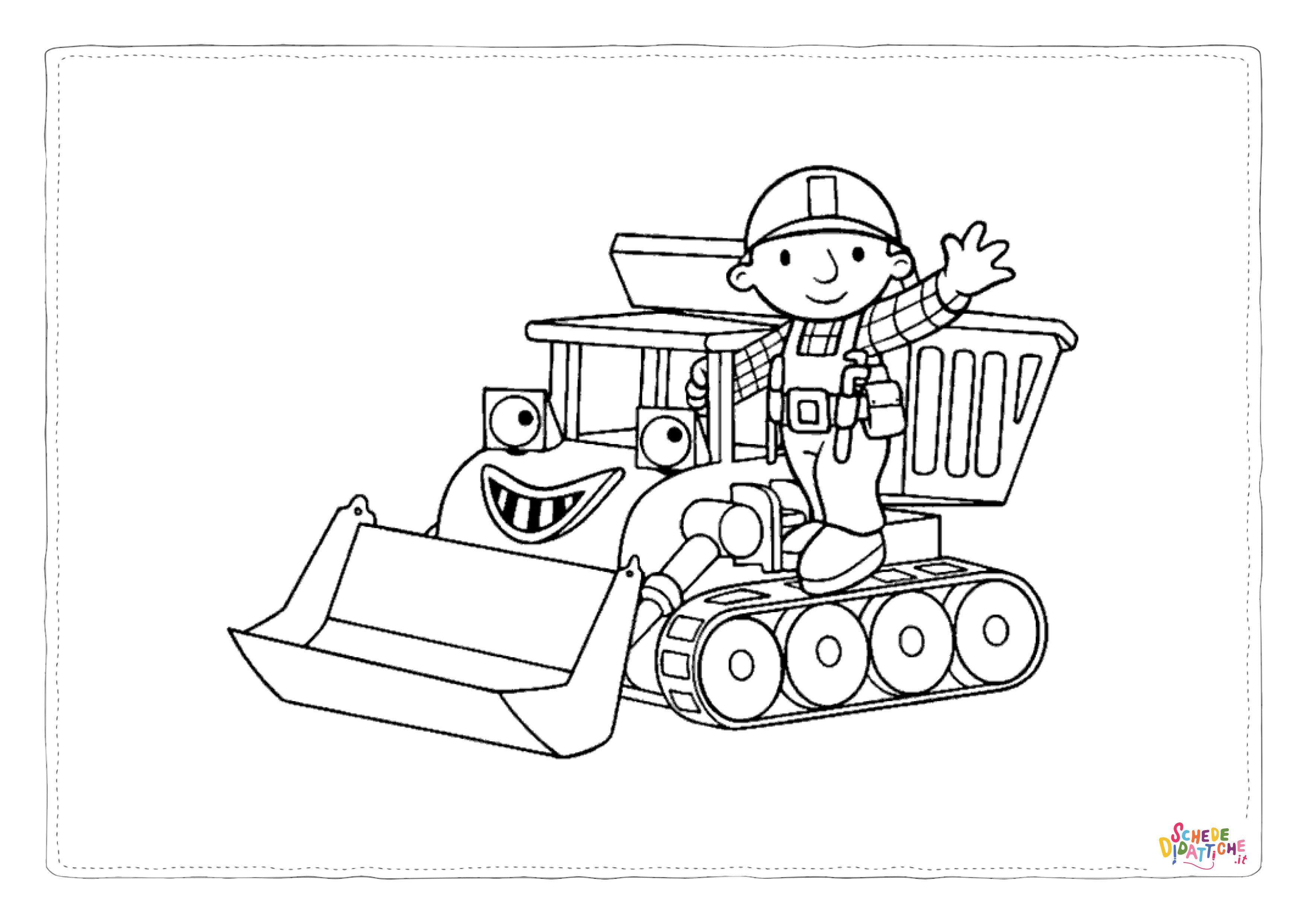 Disegno di Bob aggiustatutto da stampare e colorare 37