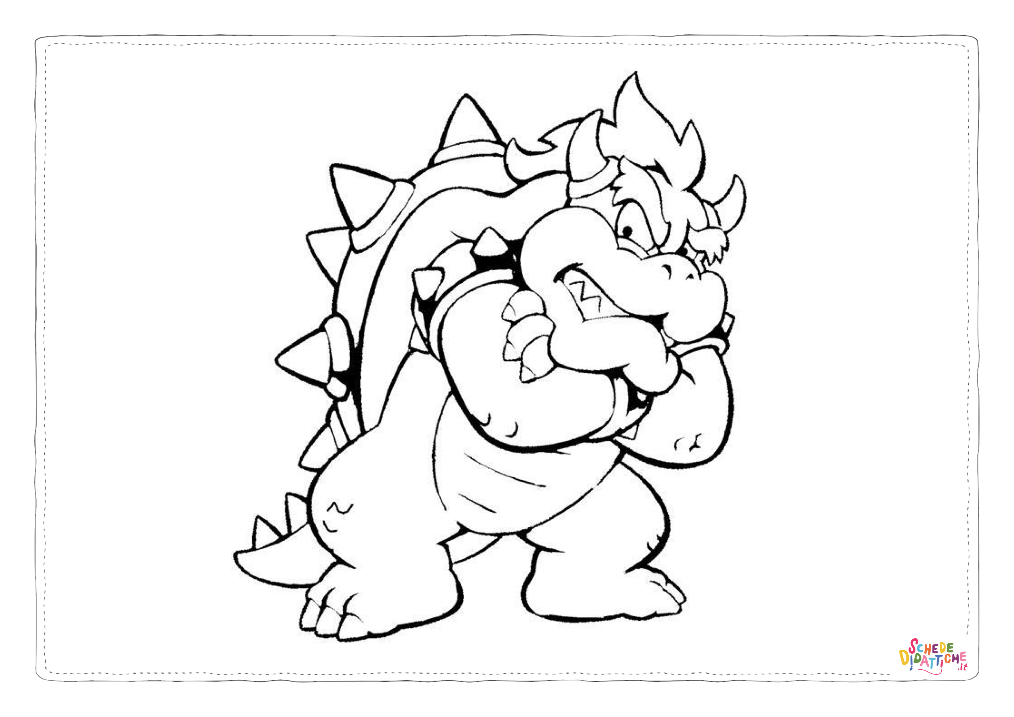 Disegno "Disegno di Super Mario da stampare e colorare 5" Disegno di Super Mario da stampare e colorare 5