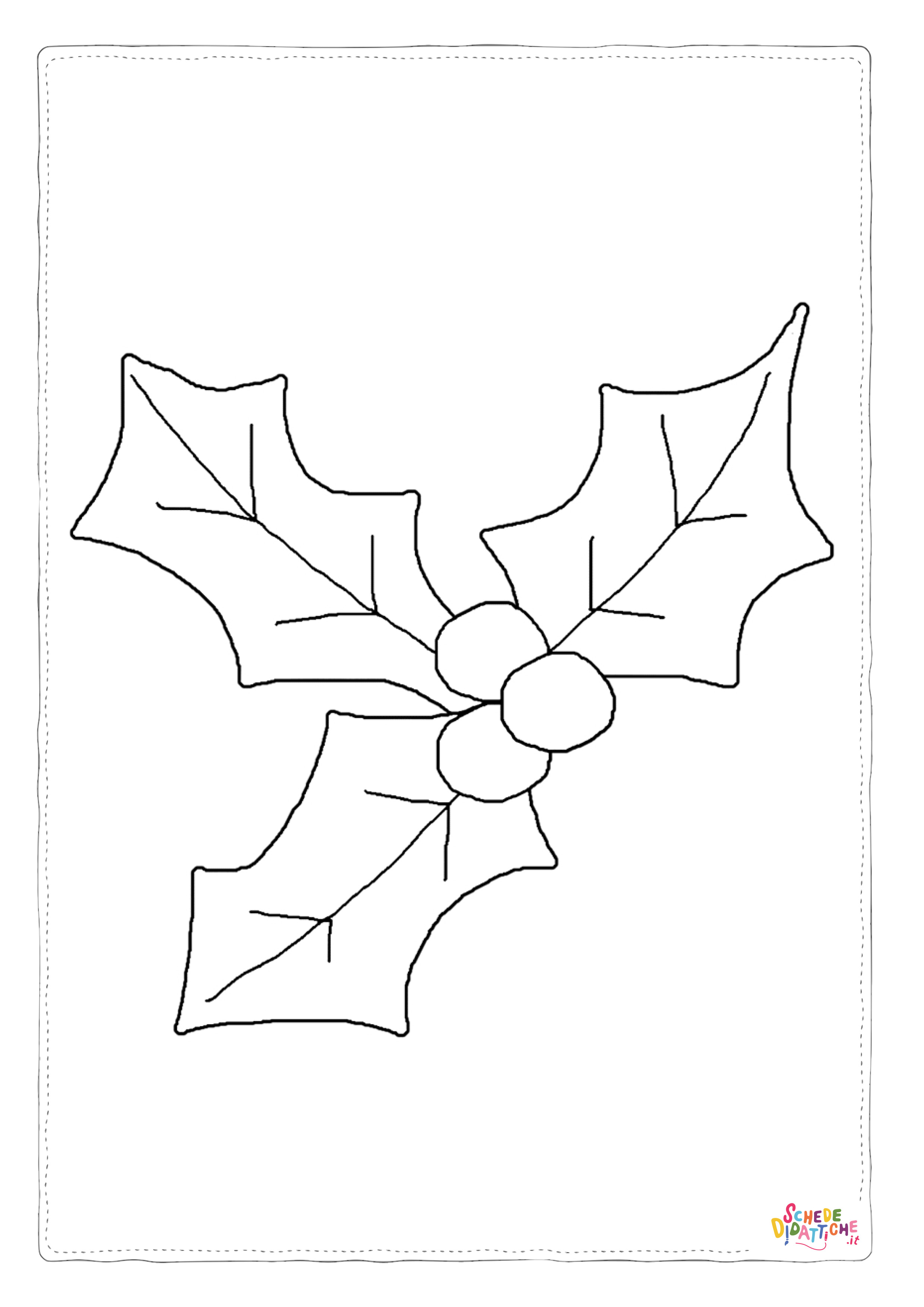 Disegno "Disegno di pungitopo da stampare e colorare 7" Disegno di pungitopo da stampare e colorare 7