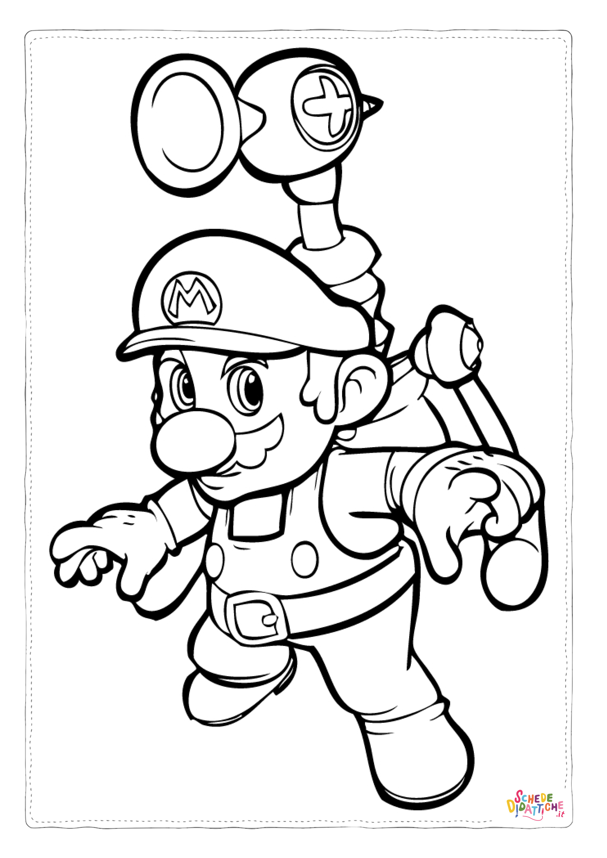 Disegno "Disegno di Super Mario da stampare e colorare 138" Disegno di Super Mario da stampare e colorare 138