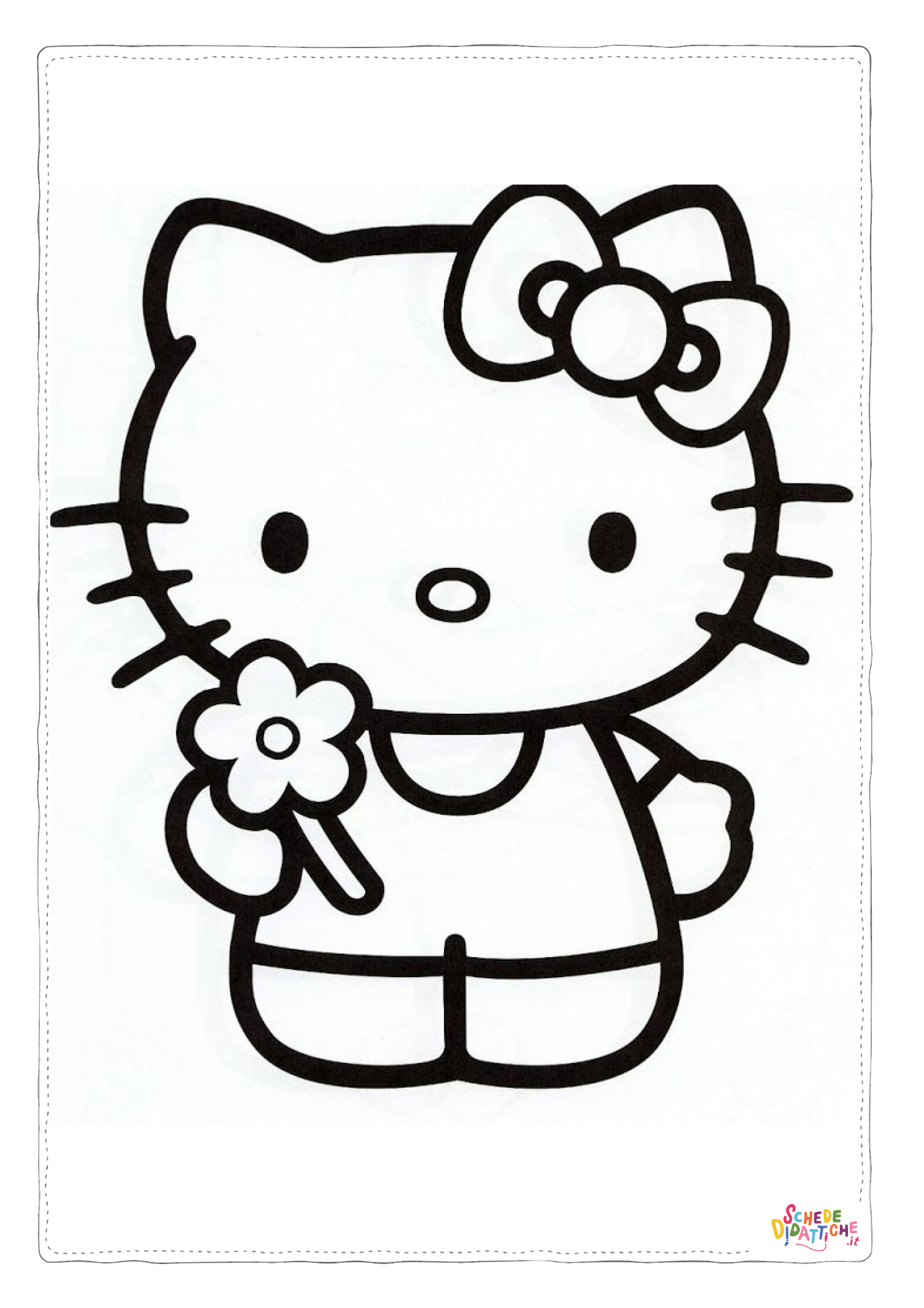 Disegno "Disegno di Hello Kitty da stampare e colorare 16" Disegno di Hello Kitty da stampare e colorare 16