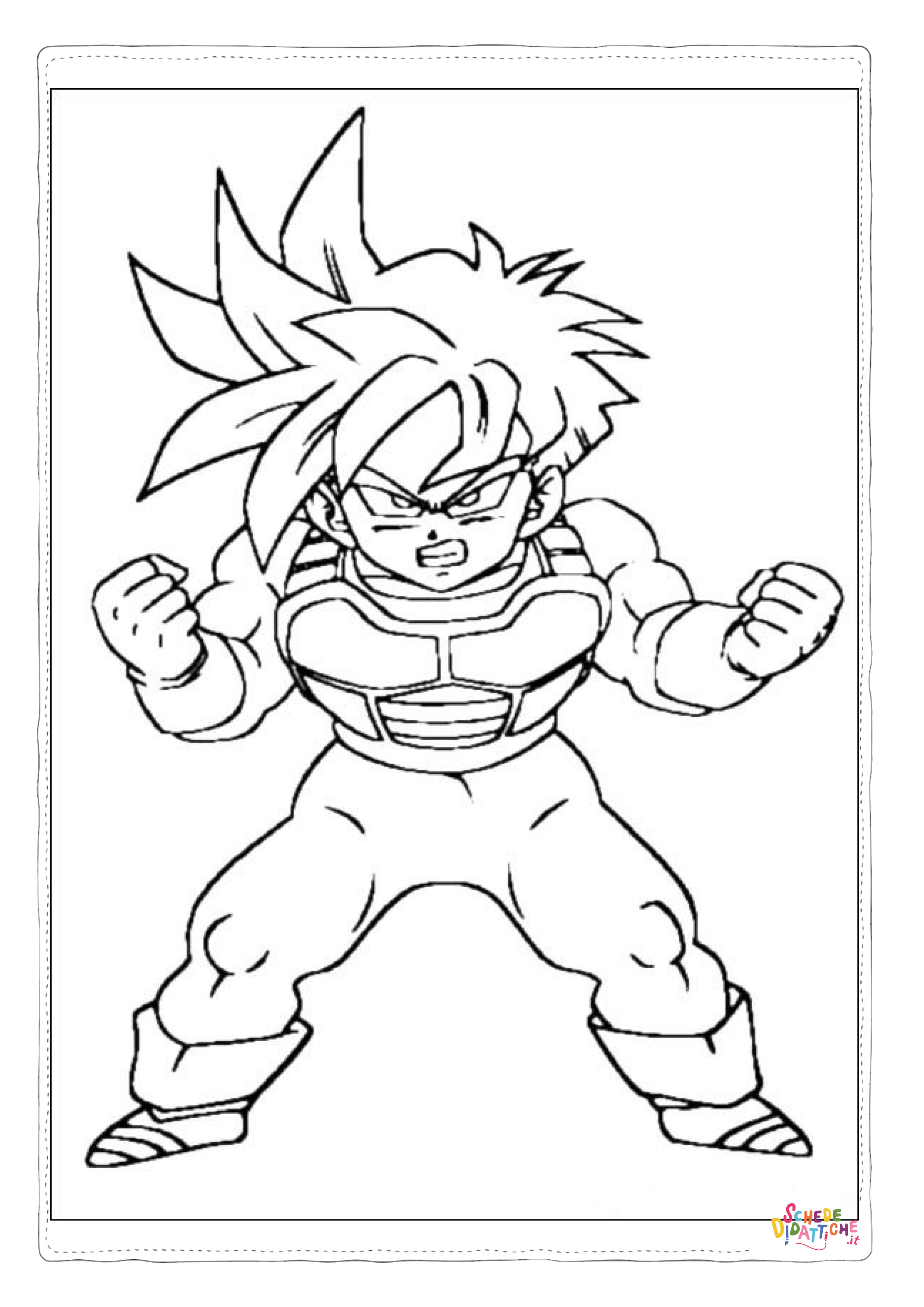 Disegno "Disegno di Dragon Ball da stampare e colorare 117" Disegno di Dragon Ball da stampare e colorare 117