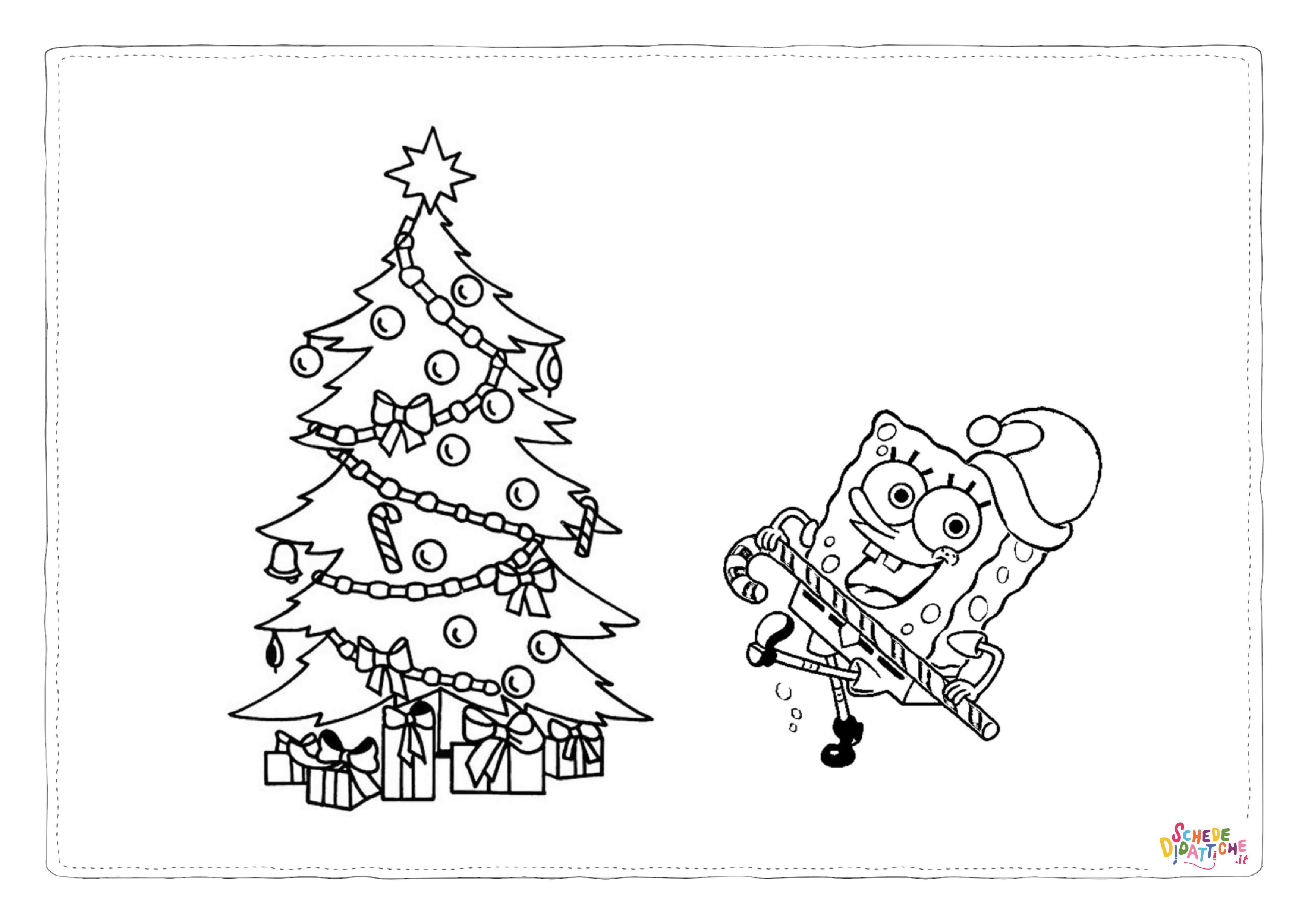 Disegno di albero di Natale da stampare e colorare 172