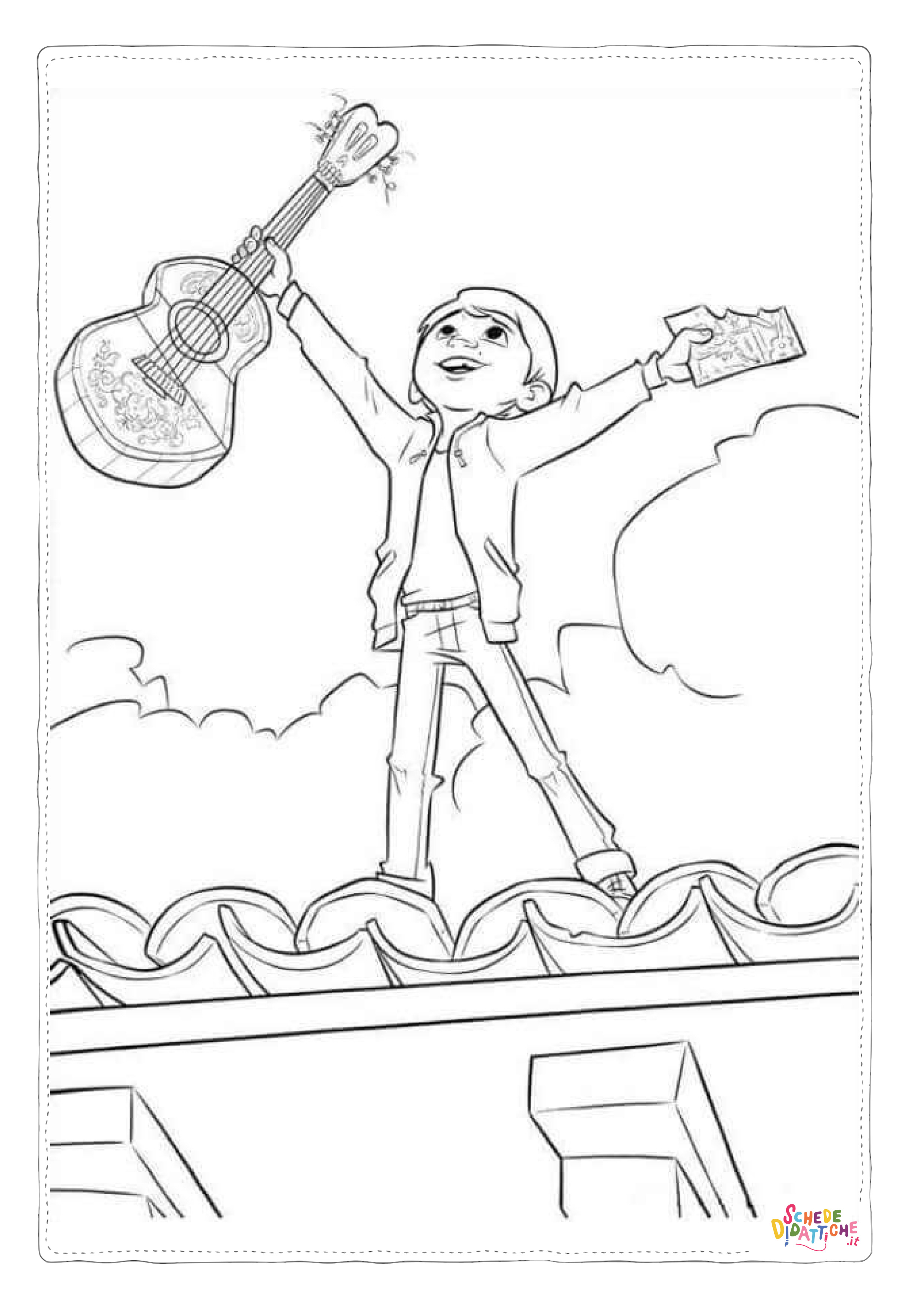 Disegno "Disegno di Coco da stampare e colorare 3" Disegno di Coco da stampare e colorare 3