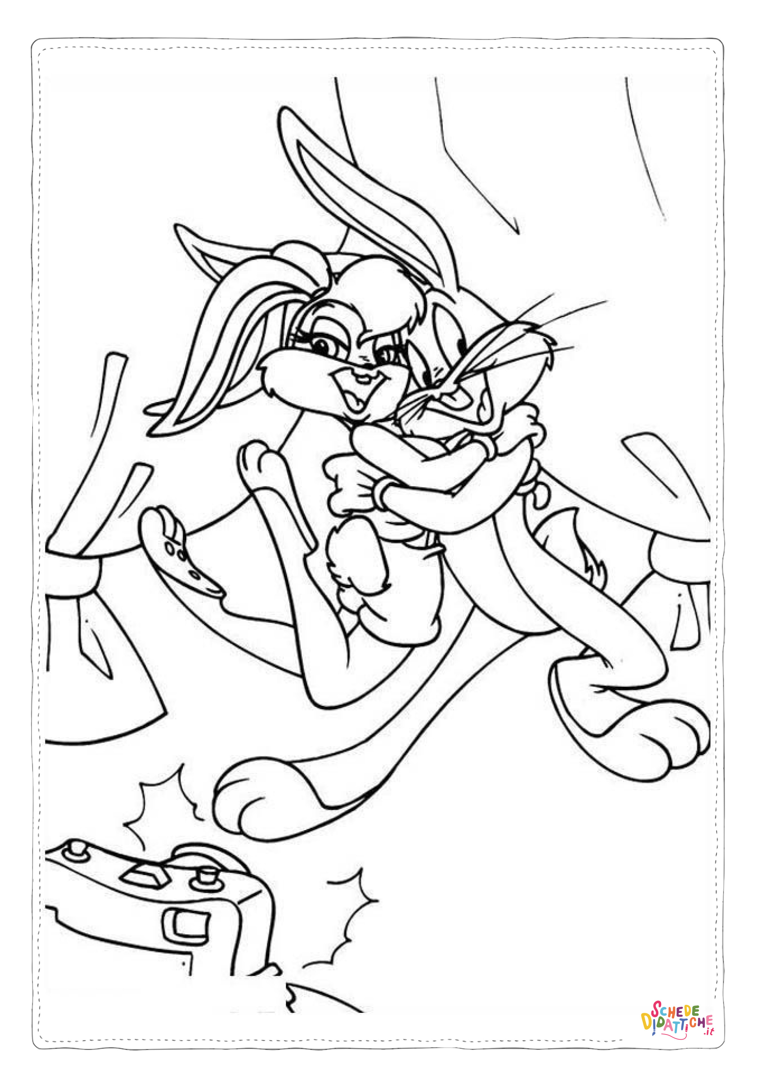 Disegno "Disegno di Bugs Bunny da stampare e colorare 27" Disegno di Bugs Bunny da stampare e colorare 27