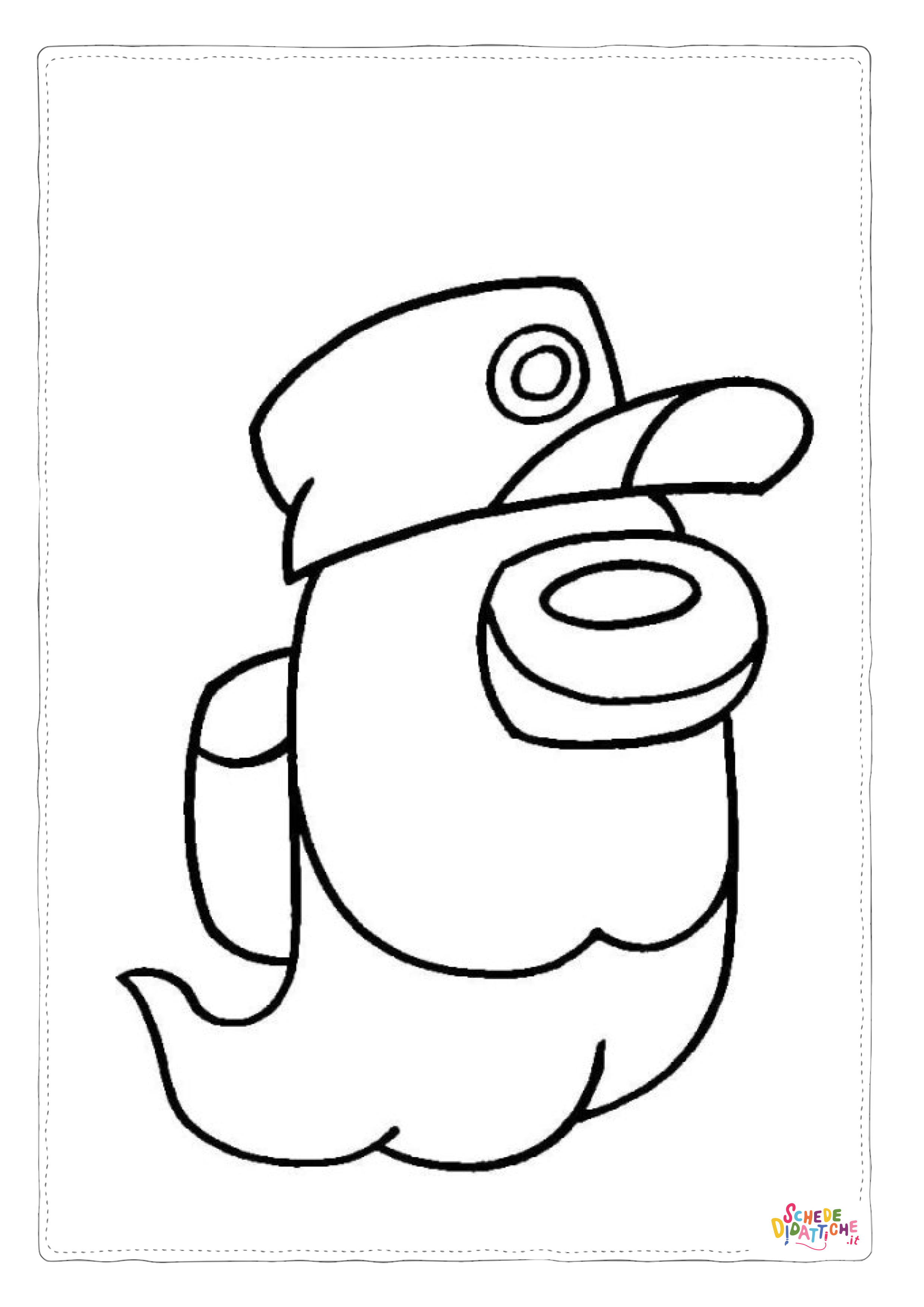 Disegno "Disegno di Among us da stampare e colorare 23" Disegno di Among us da stampare e colorare 23