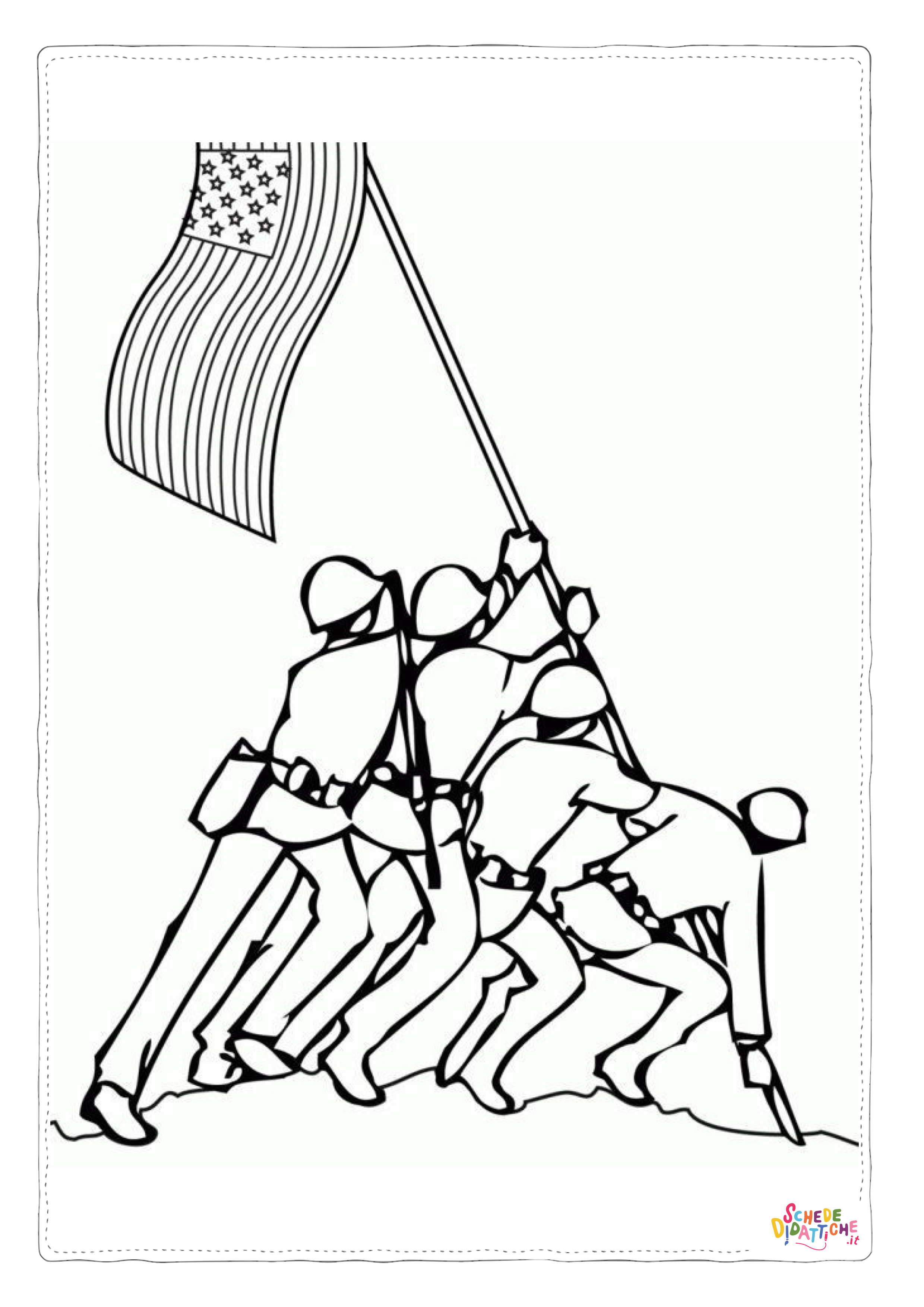 Disegno "Disegno di soldato da stampare e colorare 65" Disegno di soldato da stampare e colorare 65