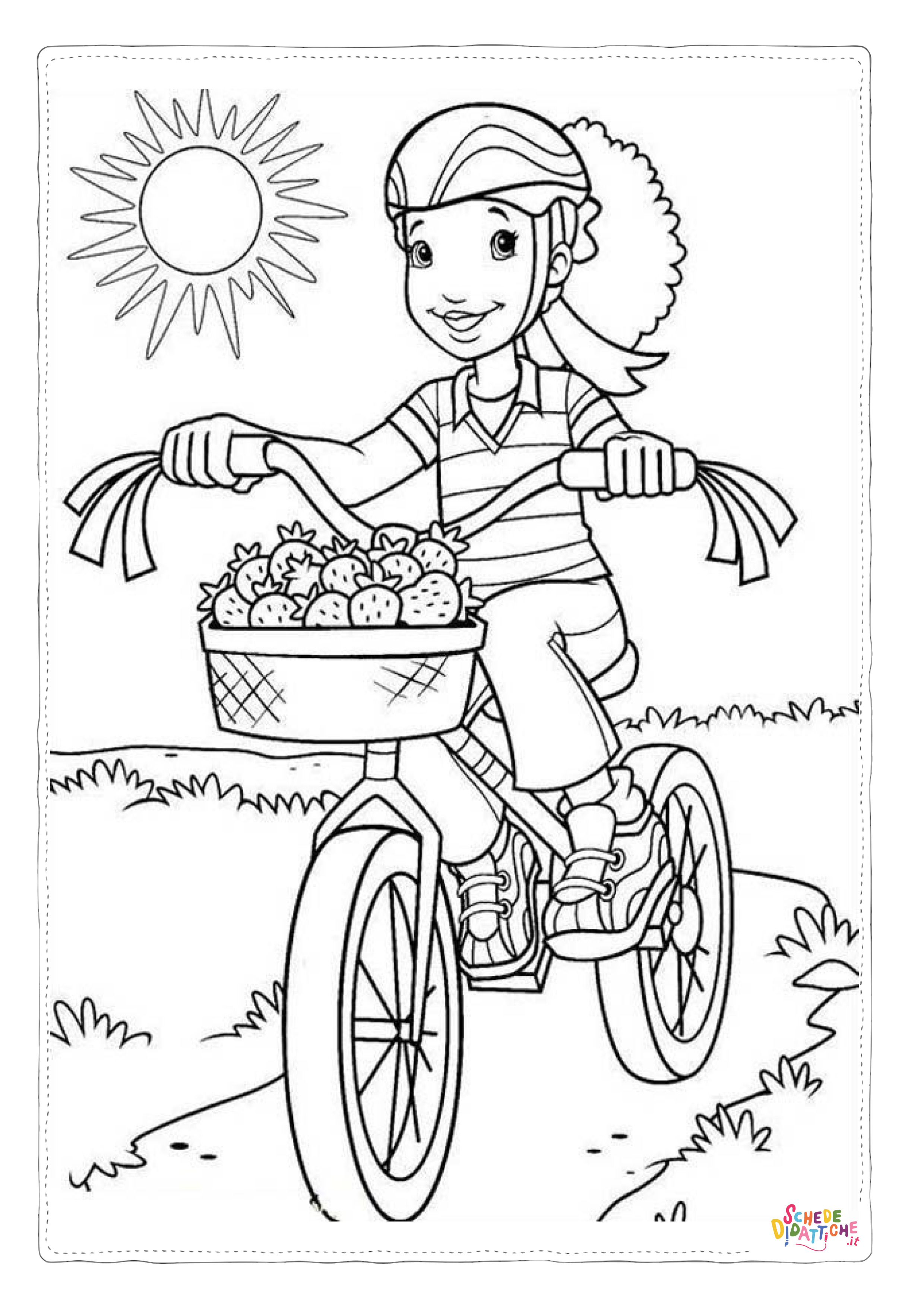 Disegno "Disegno di bicicletta da stampare e colorare 11" Disegno di bicicletta da stampare e colorare 11