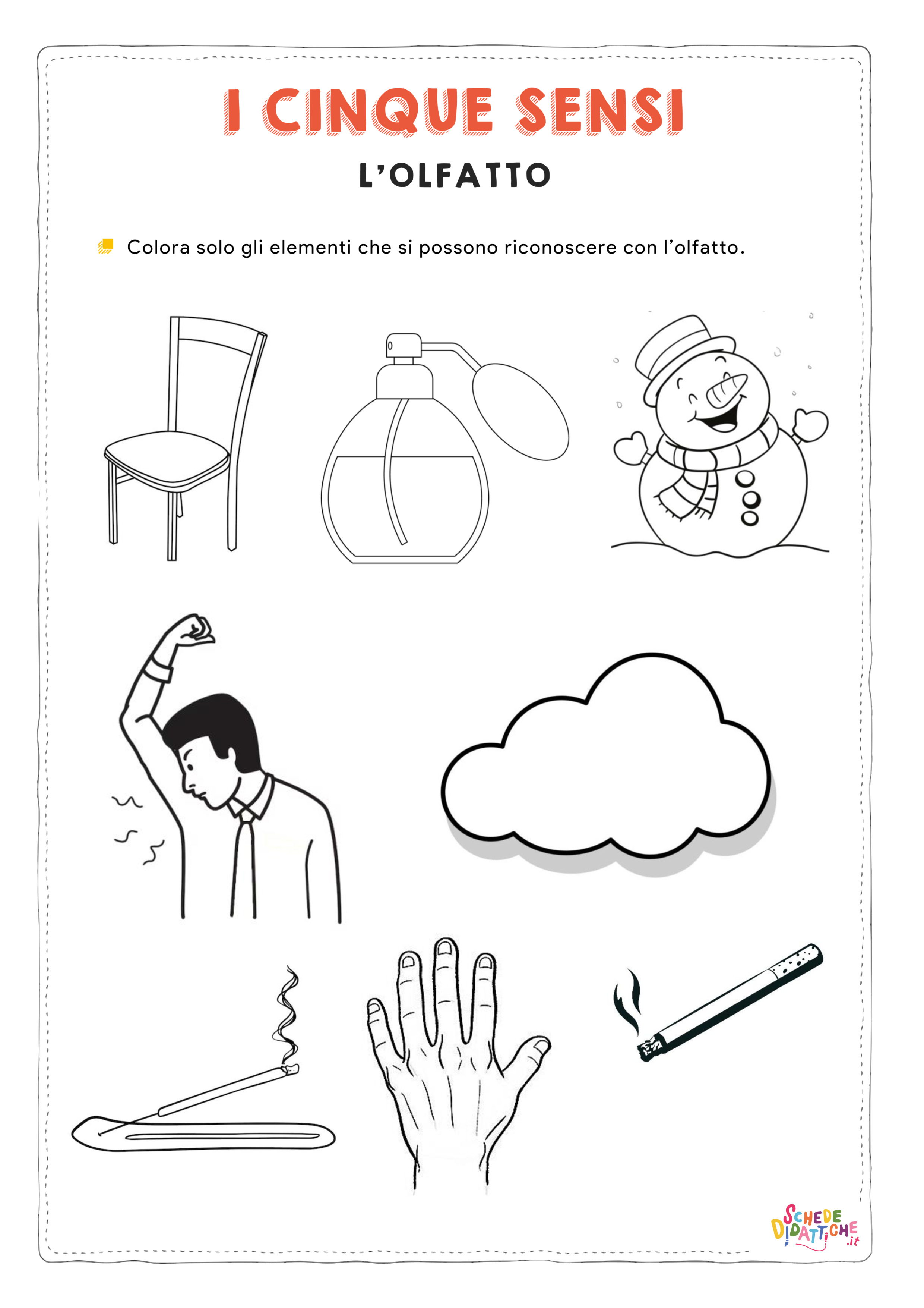 Disegno "I cinque sensi - L'Olfatto 2" I cinque sensi - L'Olfatto 2