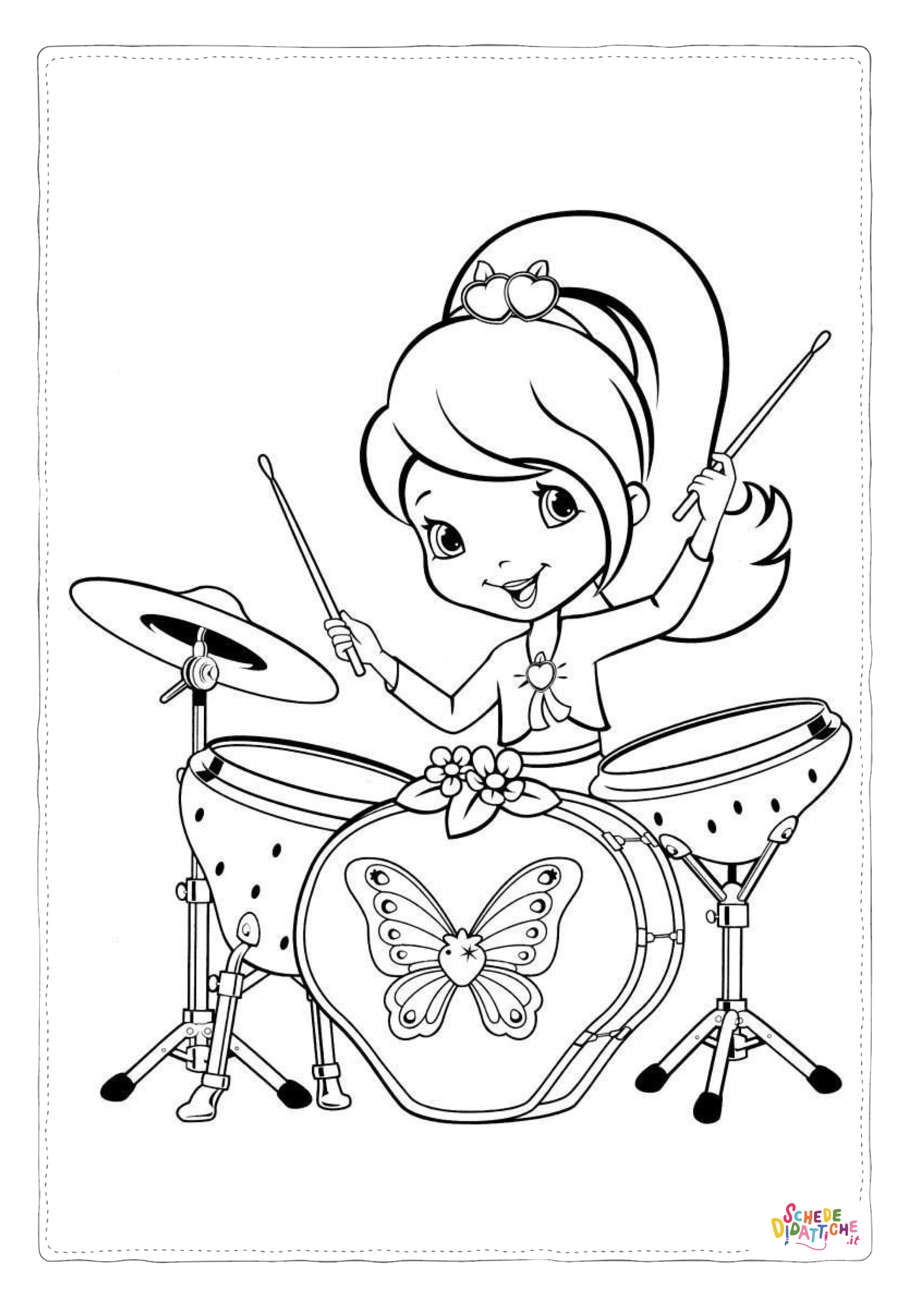 Disegno di musicista da stampare e colorare 36