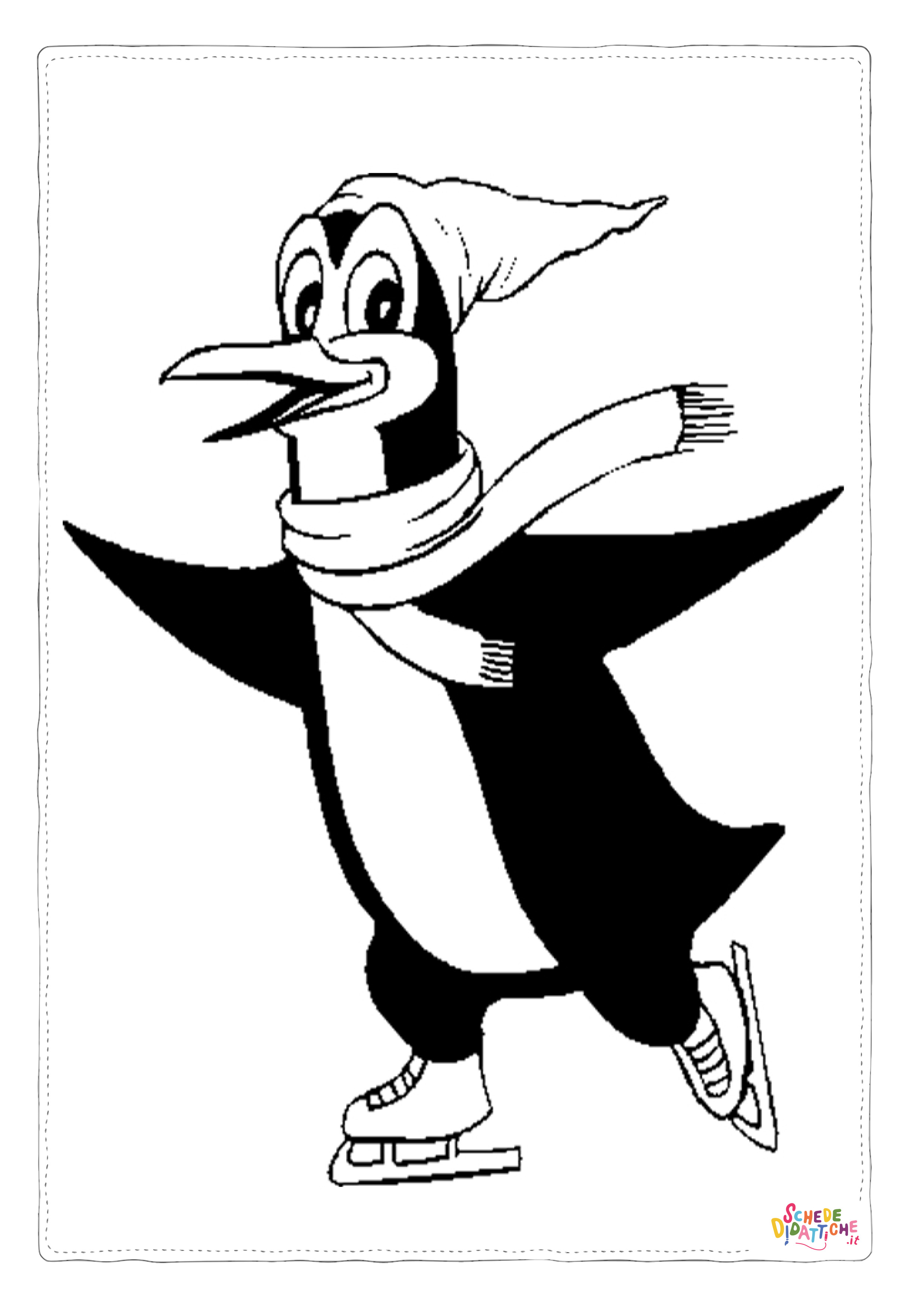 Disegno "Disegno di pinguino da stampare e colorare 30" Disegno di pinguino da stampare e colorare 30