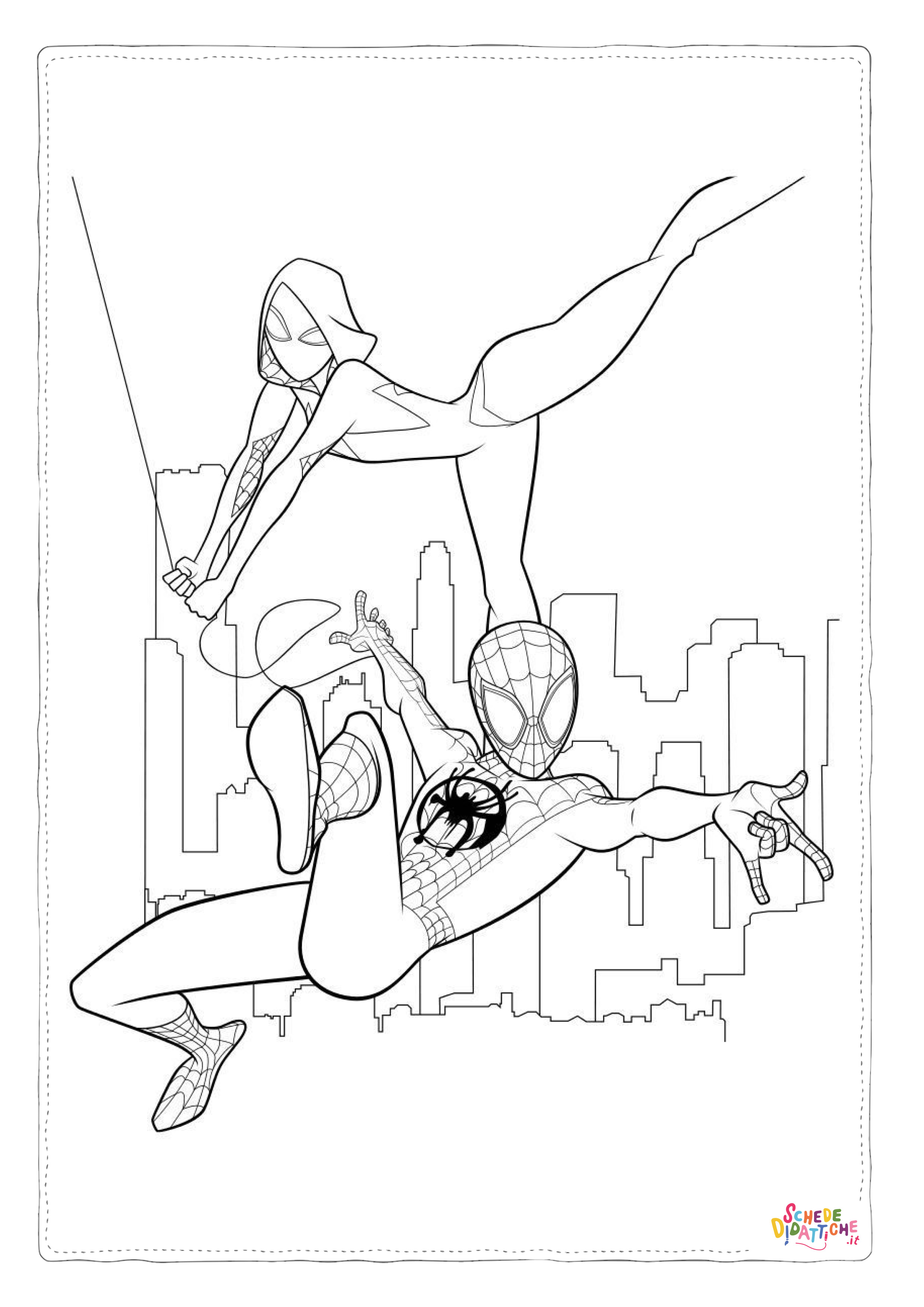 Disegno "Disegno di Spiderman da stampare e colorare 165" Disegno di Spiderman da stampare e colorare 165