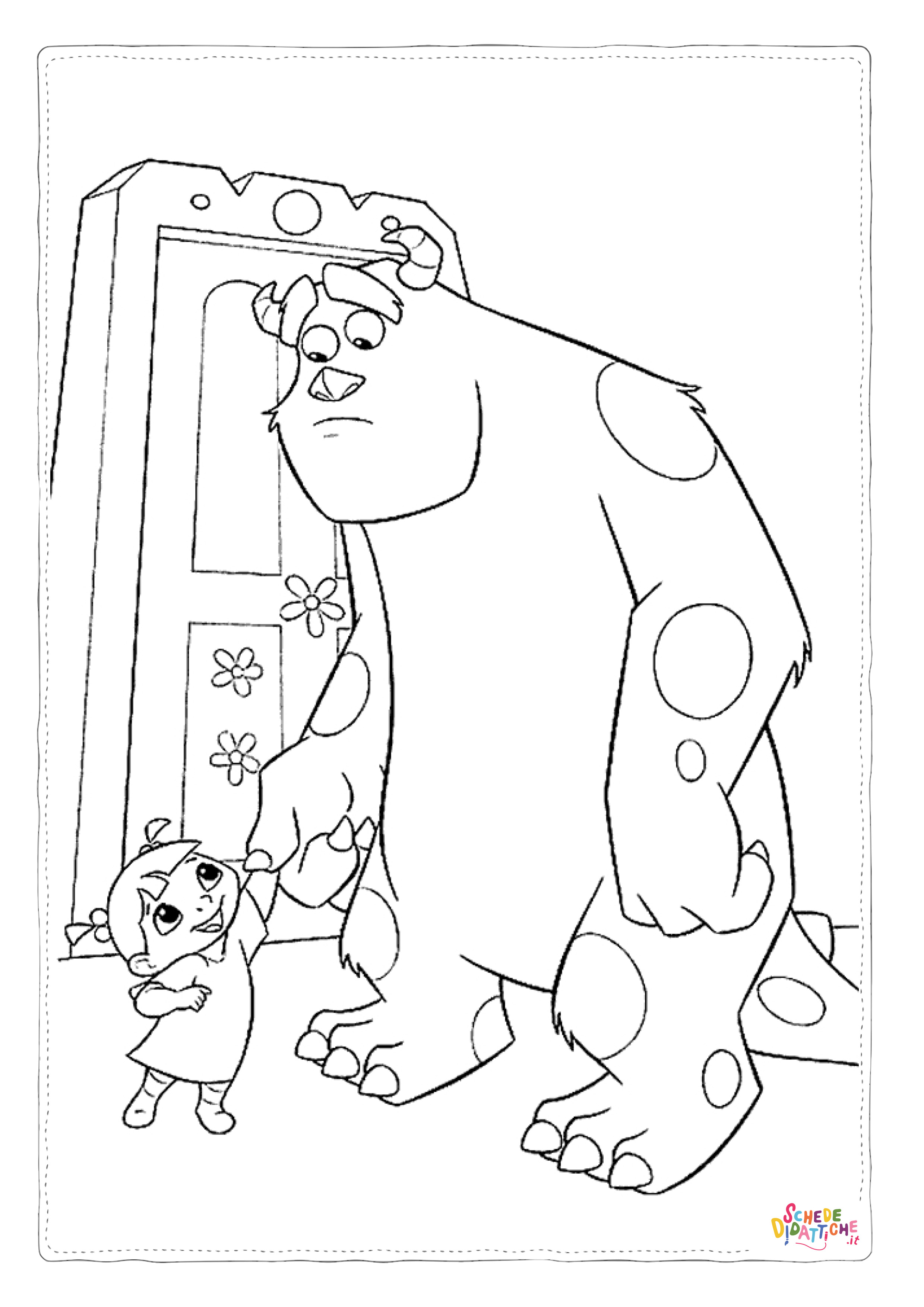 Disegno "Disegno di Monsters & Co da stampare e colorare 4" Disegno di Monsters & Co da stampare e colorare 4
