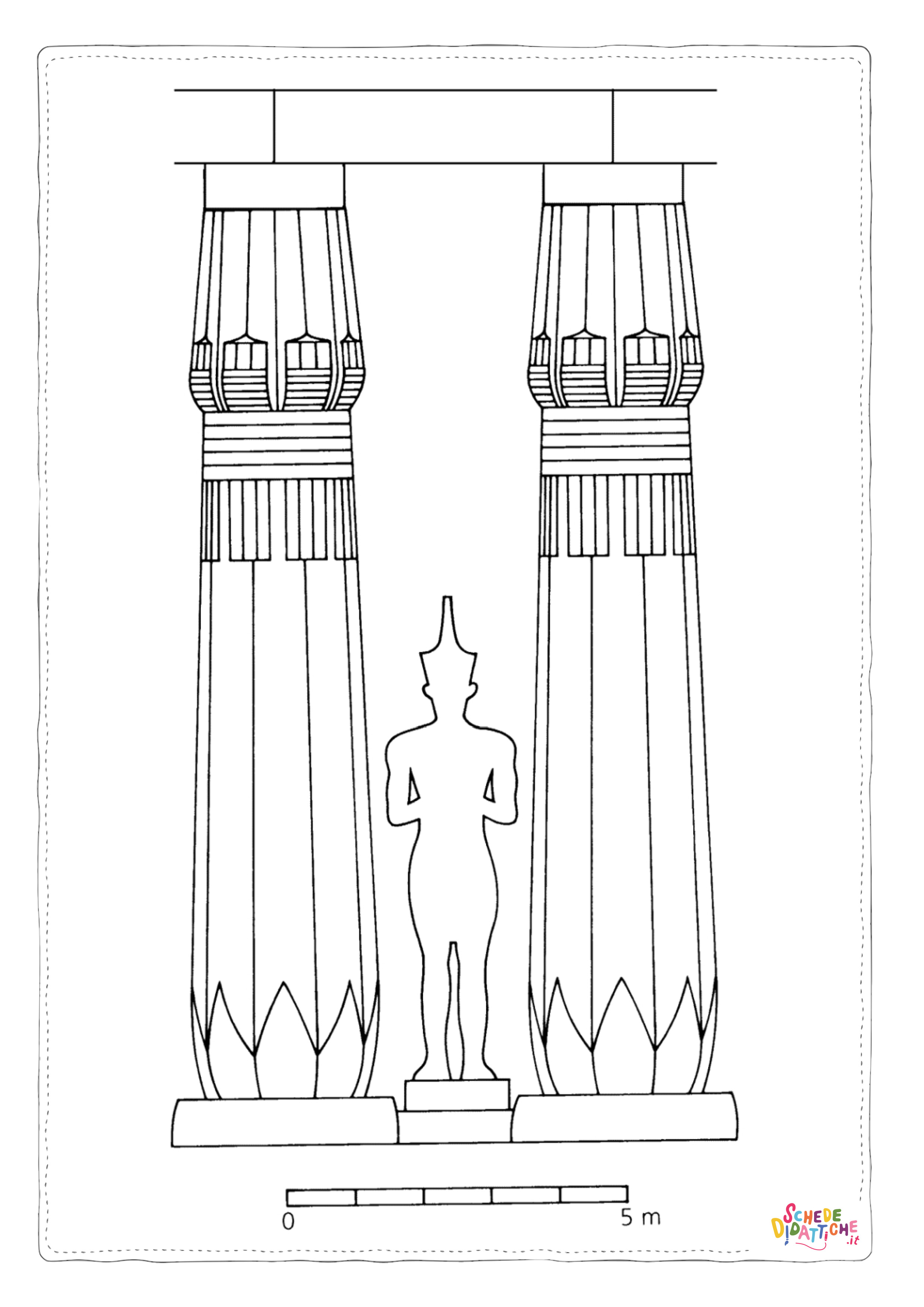 Disegno "Disegno di Impero Egizio da stampare e colorare 30" Disegno di Impero Egizio da stampare e colorare 30
