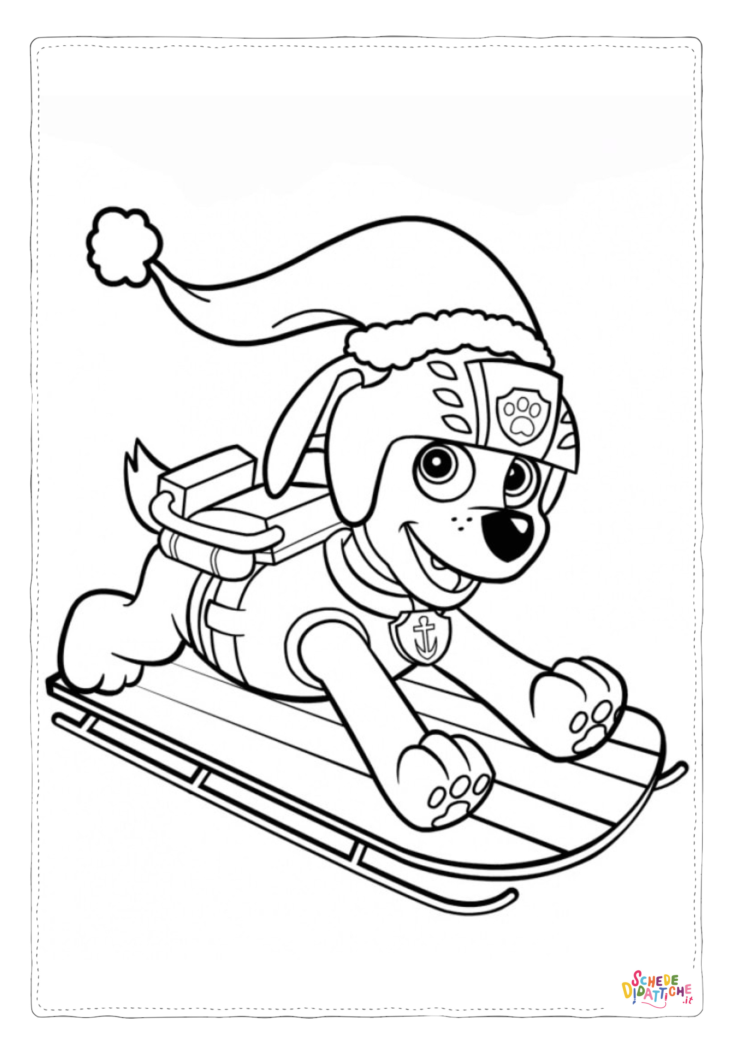 Disegno "Disegno di Paw Patrol - Cane pompiere da stampare e colorare 39" Disegno di Paw Patrol - Cane pompiere da stampare e colorare 39