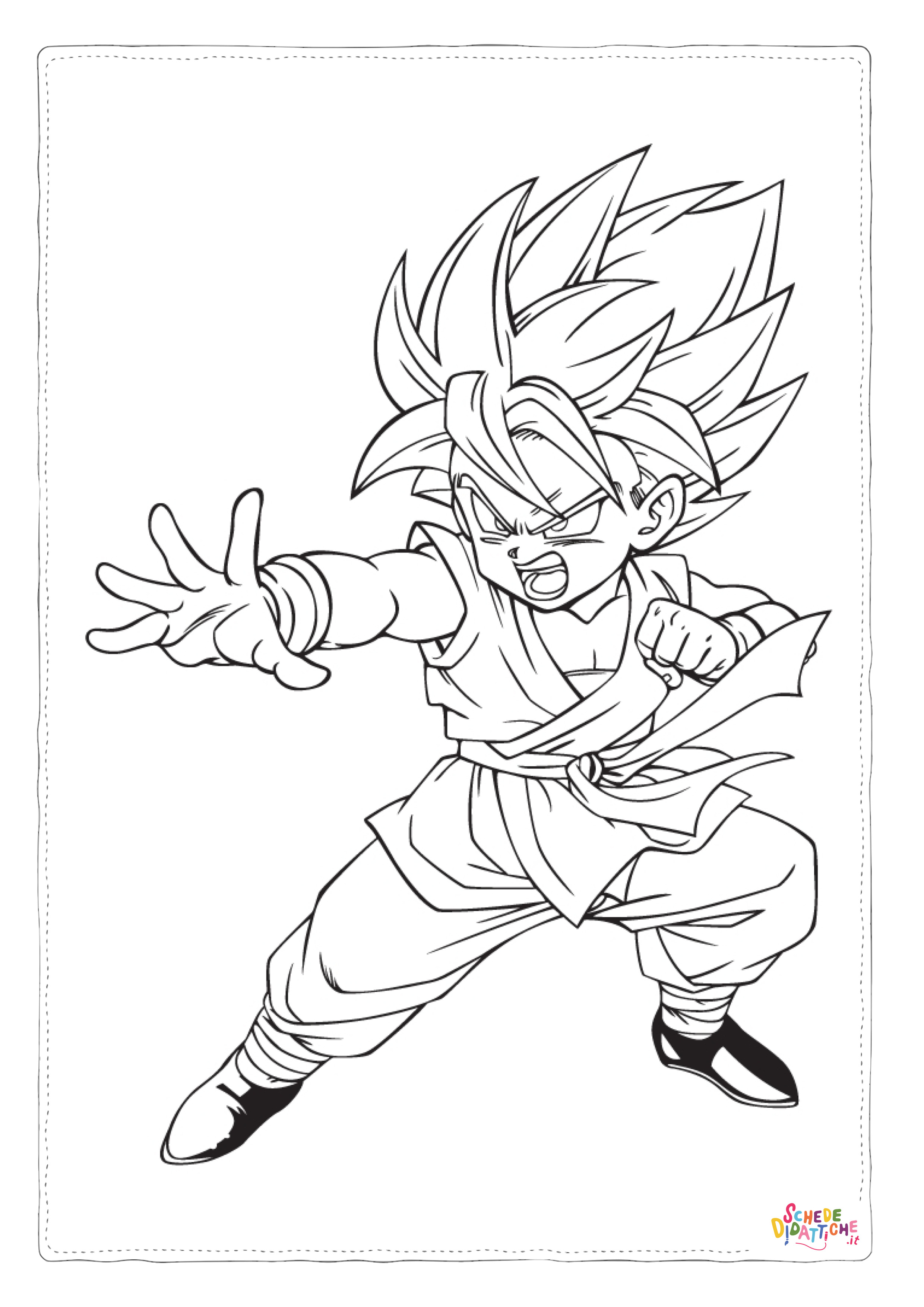 Disegno "Disegno di Dragon Ball da stampare e colorare 167" Disegno di Dragon Ball da stampare e colorare 167