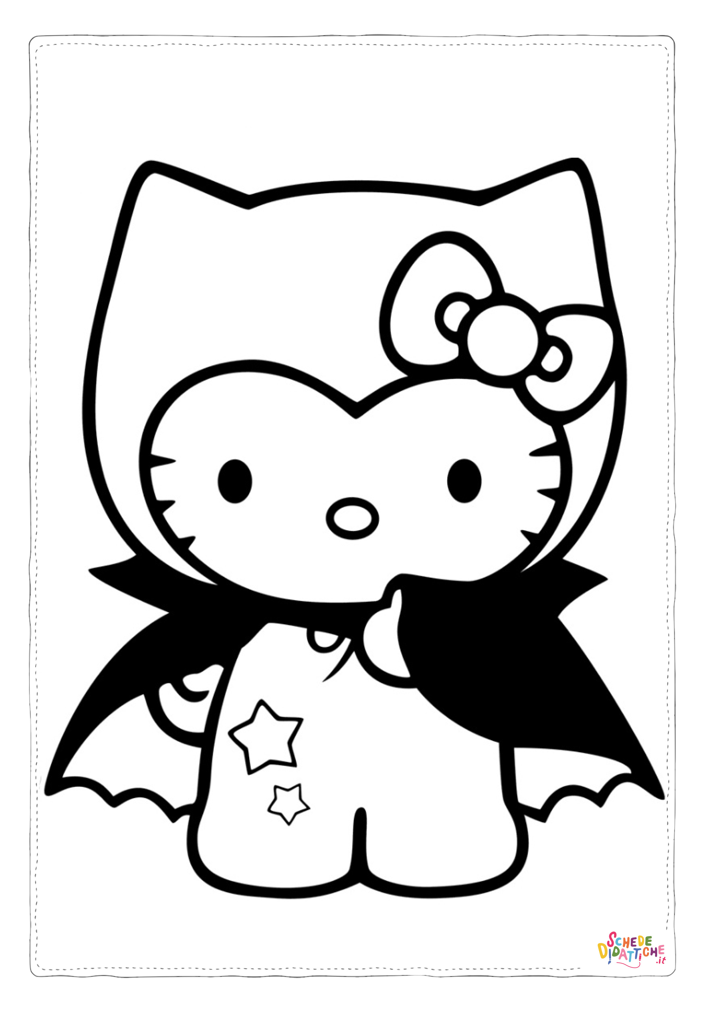 Disegno di Hello Kitty da stampare e colorare 111