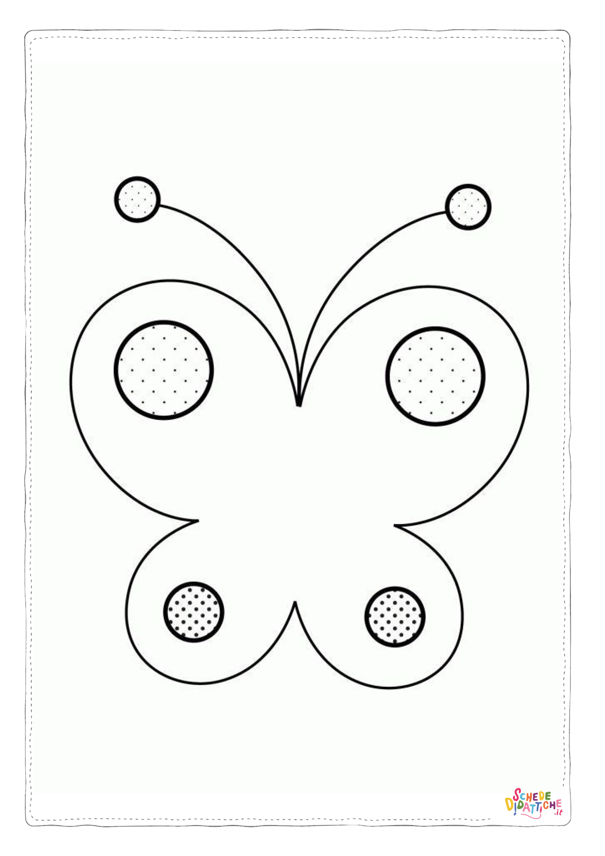 Disegno di farfalla da stampare e colorare 62