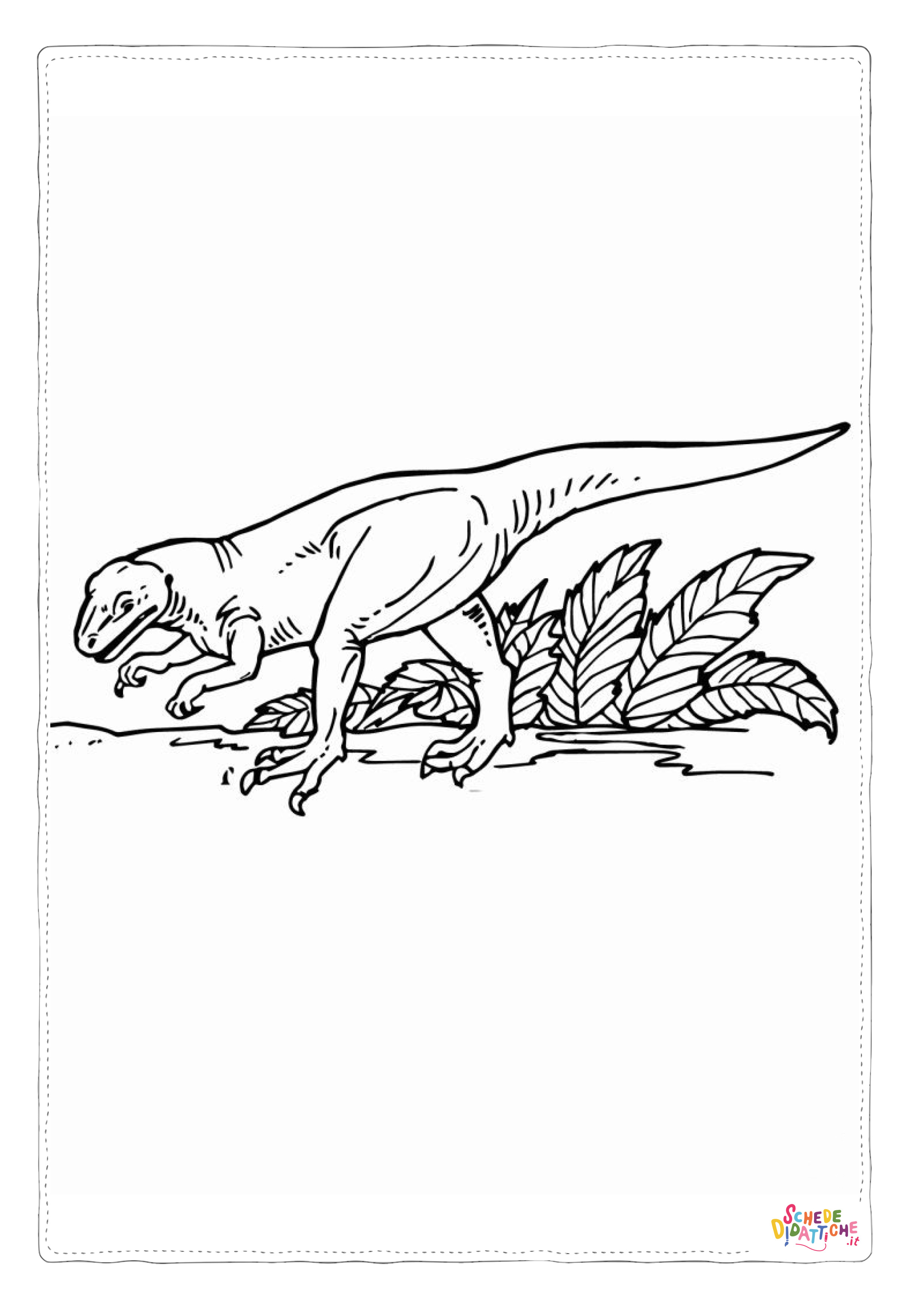 Disegno di Tirannosauro da stampare e colorare 85