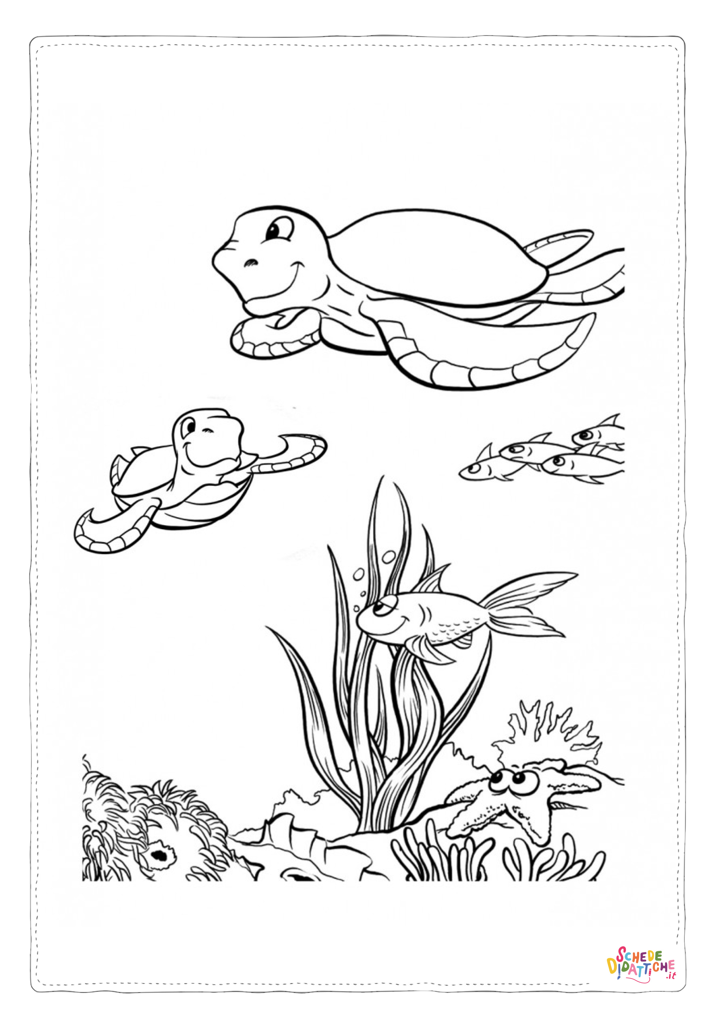 Disegno "Disegno di tartaruga di mare da stampare e colorare 30" Disegno di tartaruga di mare da stampare e colorare 30