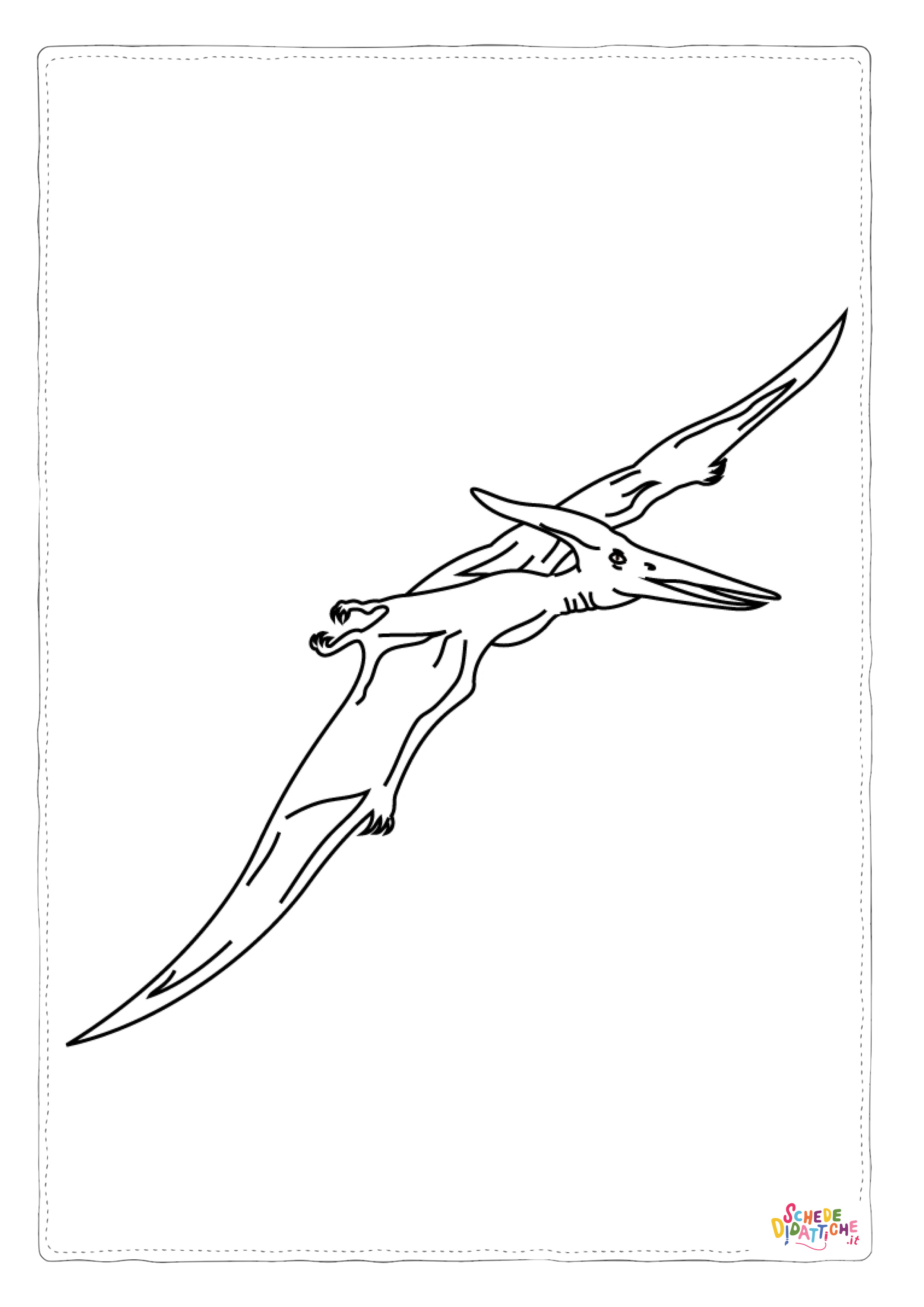 Disegno di Pterodattilo da stampare e colorare 12