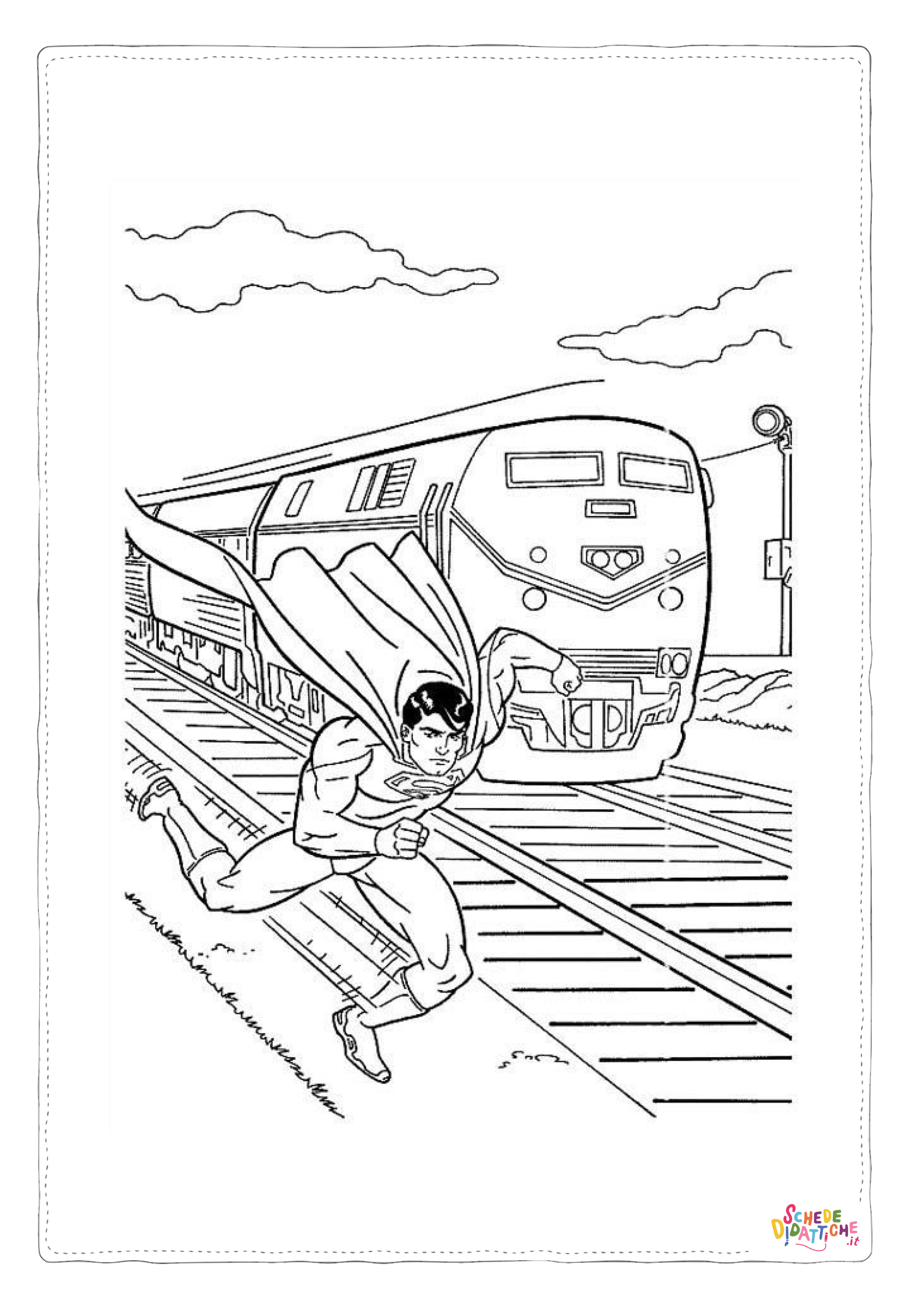 Disegno di Superman da stampare e colorare 60