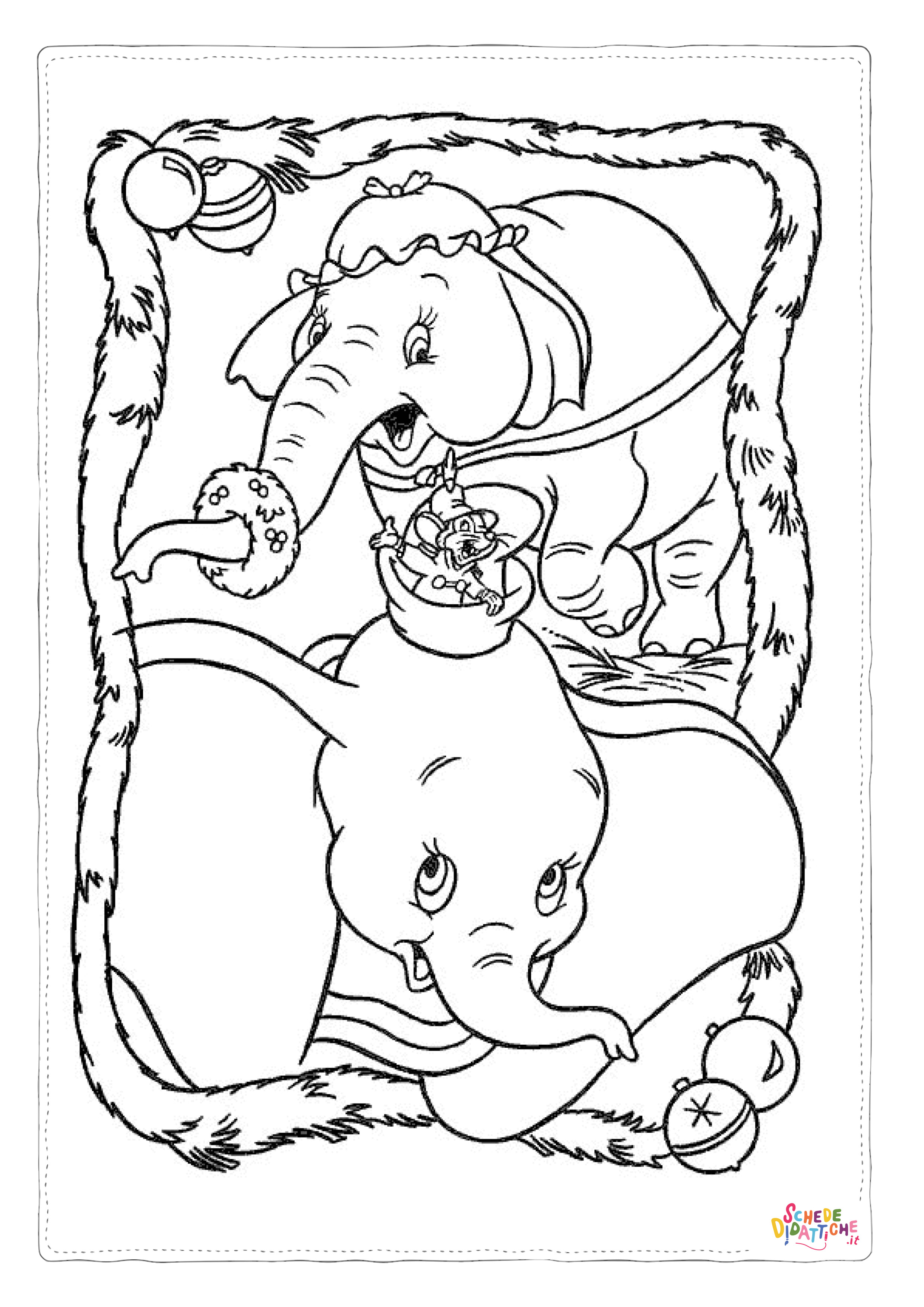 Disegno di Dumbo da stampare e colorare 28