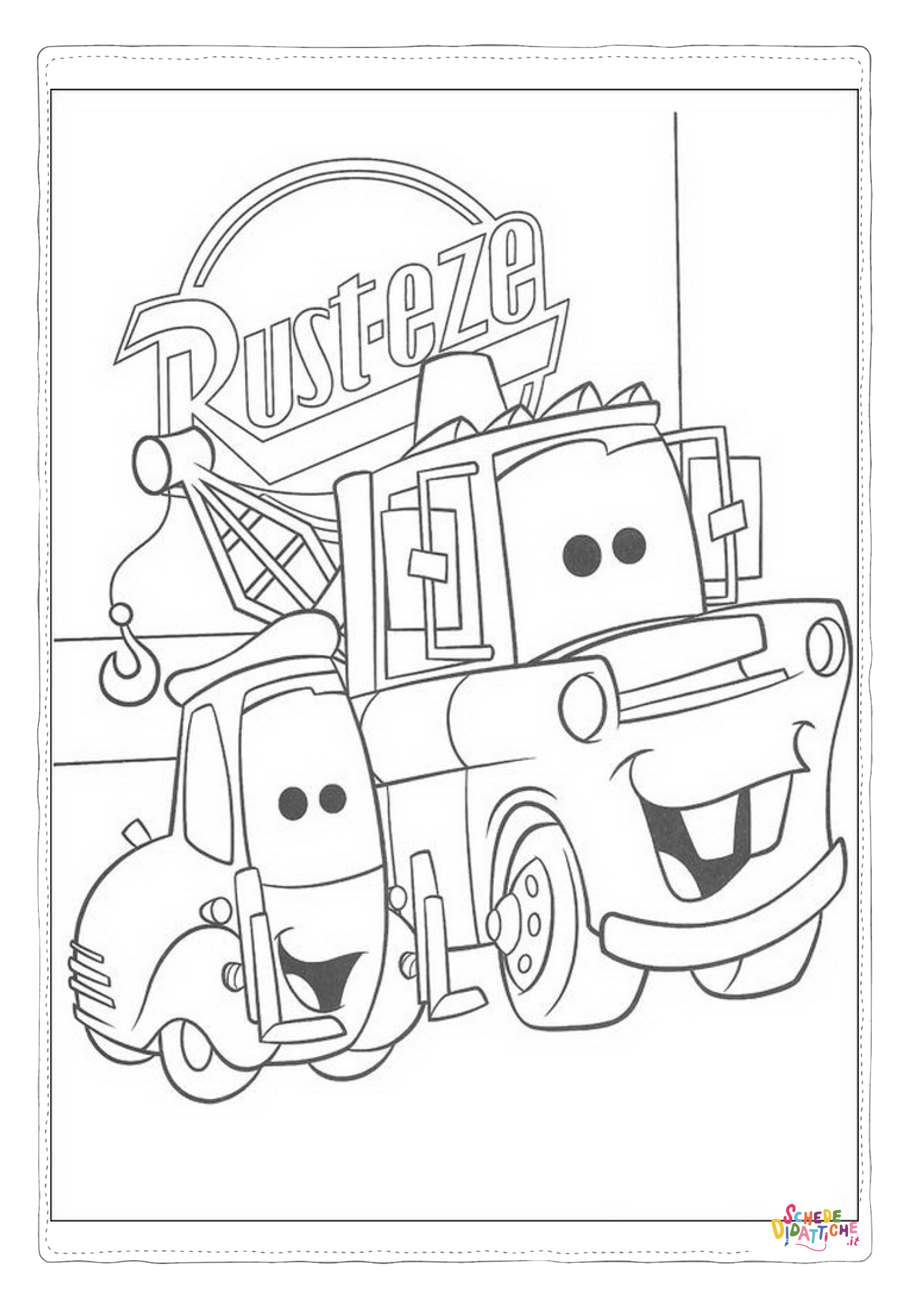 Disegno "Disegno di Cars da stampare e colorare 190" Disegno di Cars da stampare e colorare 190