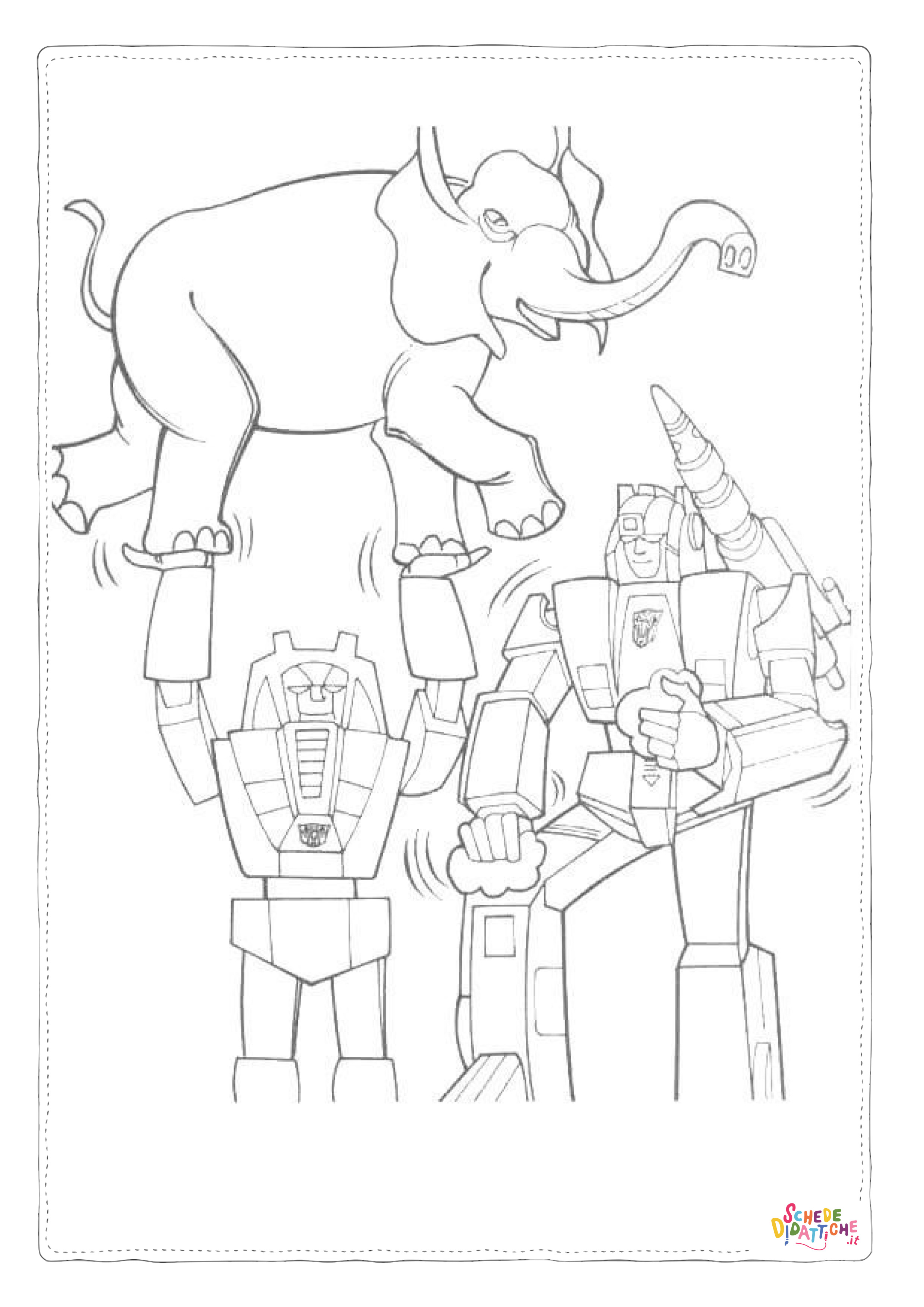 Disegno di Transformers da stampare e colorare 107