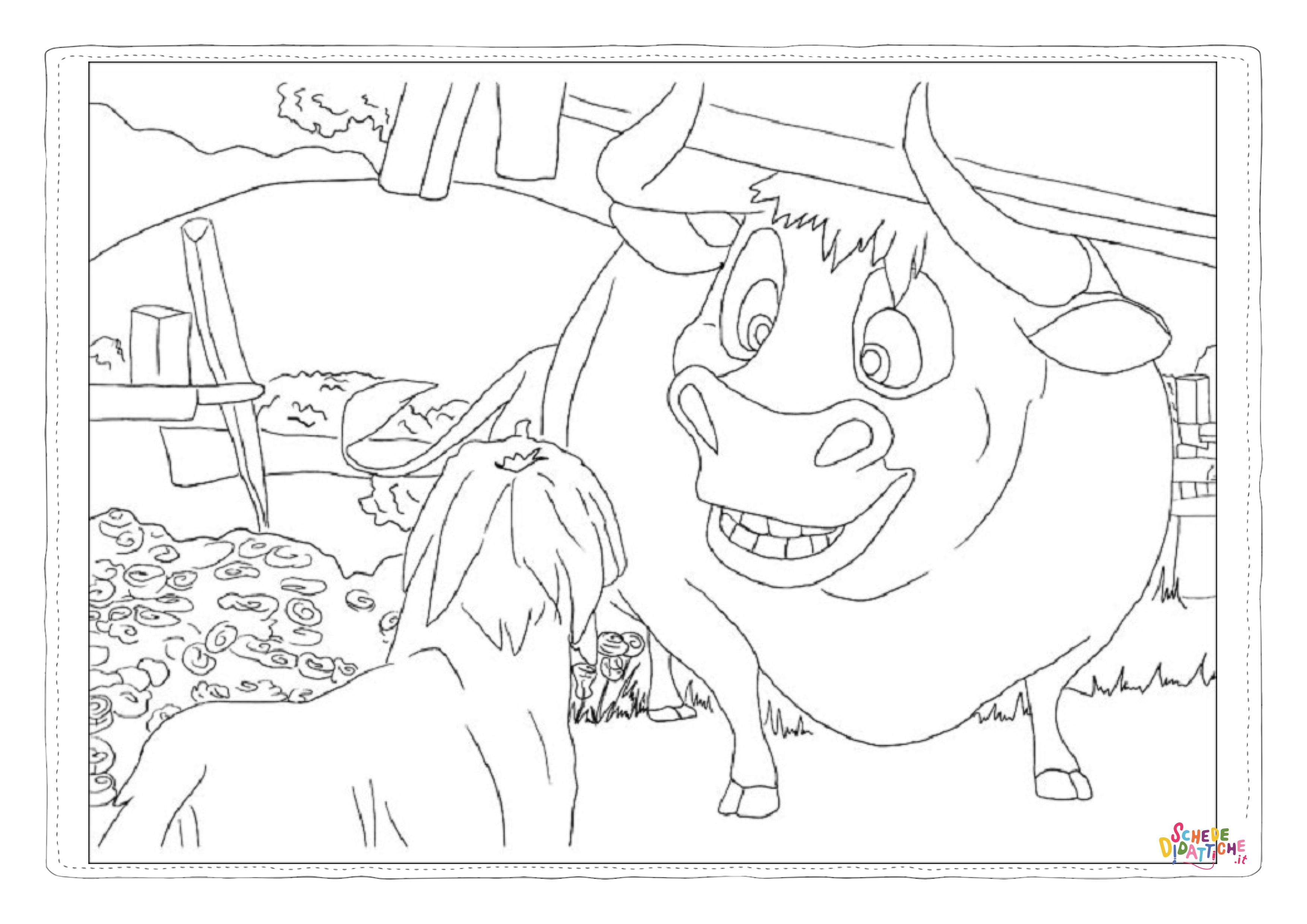 Disegno "Disegno di toro da stampare e colorare 27" Disegno di toro da stampare e colorare 27