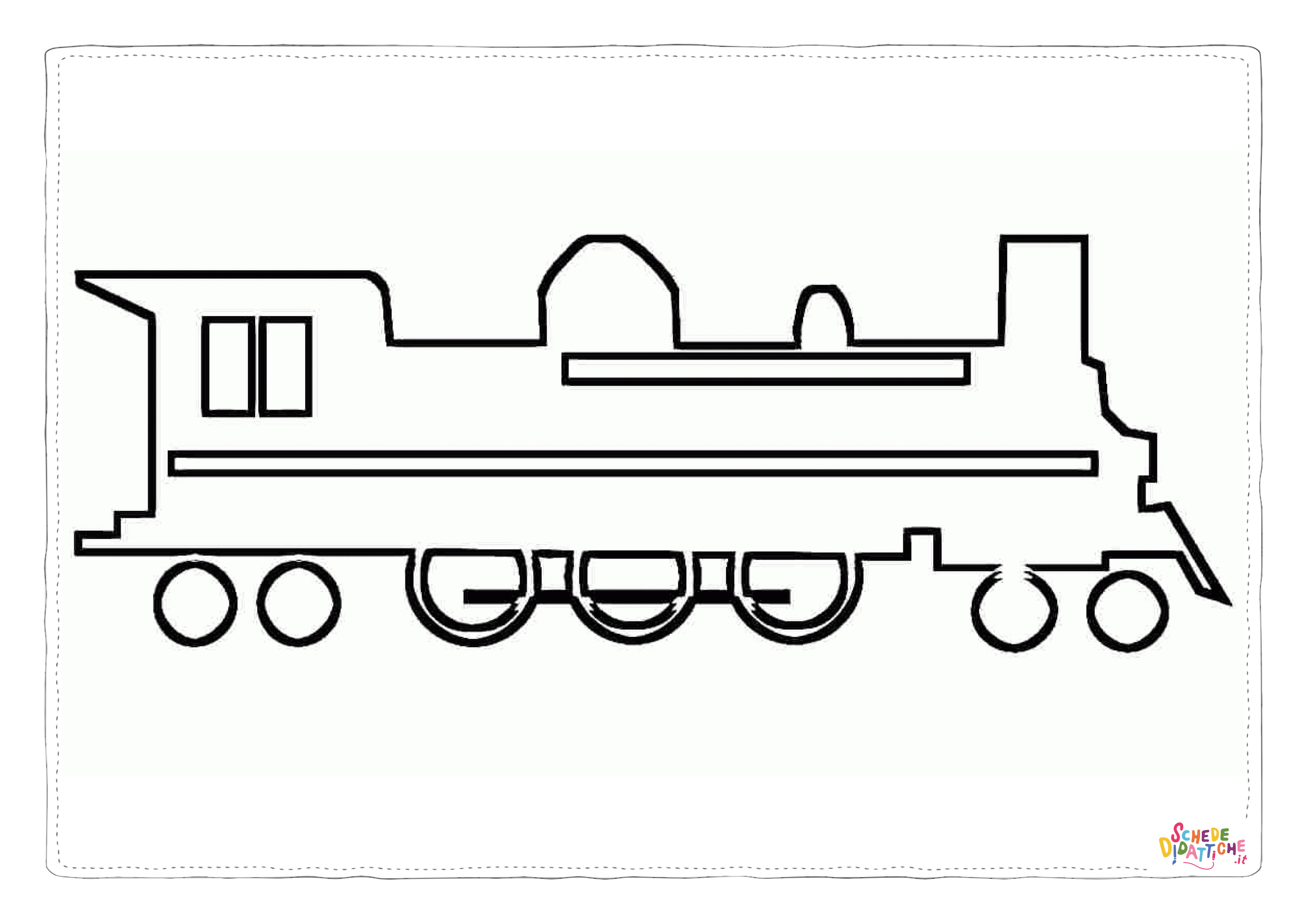 Disegno "Disegno di treno da stampare e colorare 93" Disegno di treno da stampare e colorare 93