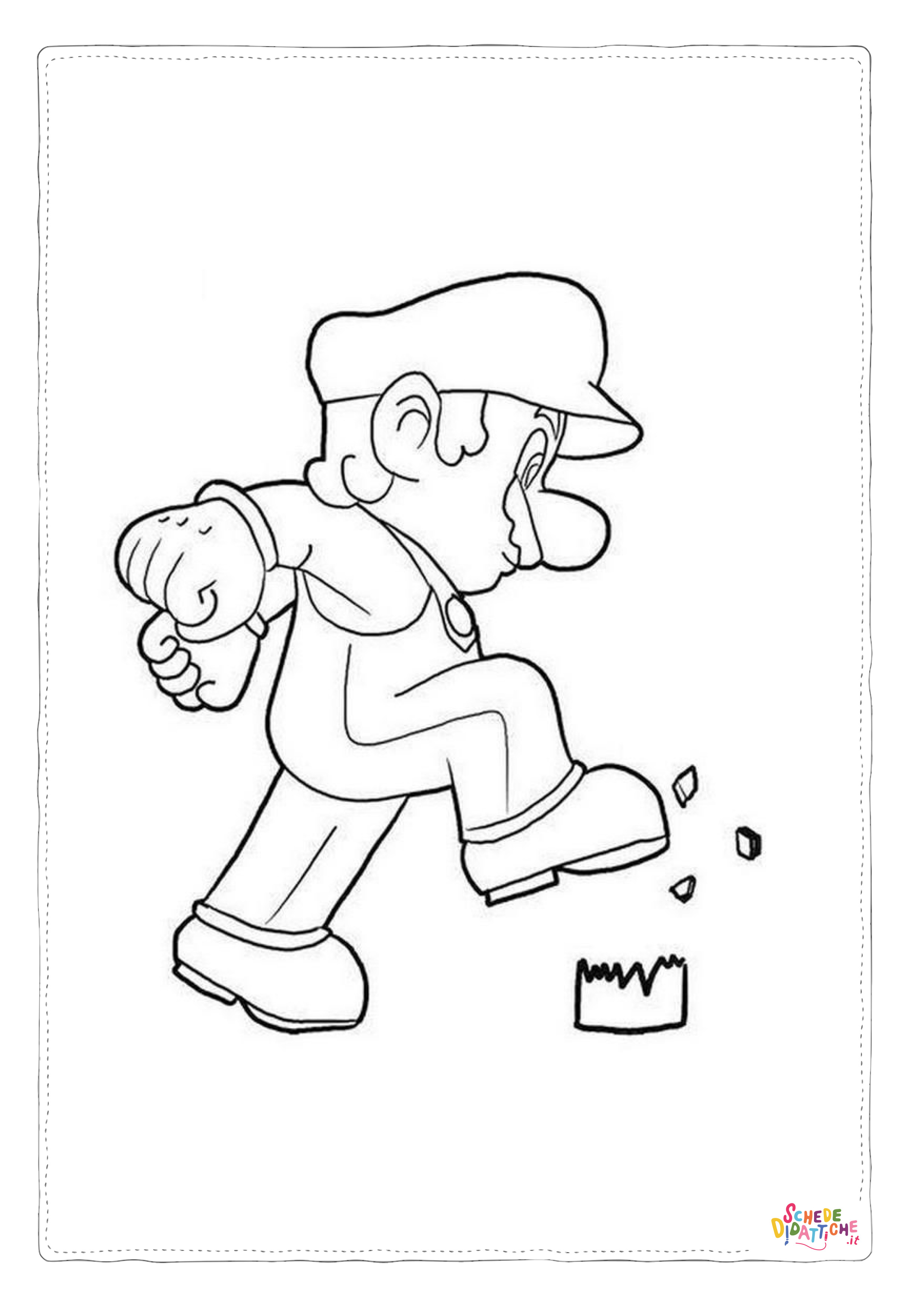 Disegno "Disegno di Super Mario da stampare e colorare 31" Disegno di Super Mario da stampare e colorare 31