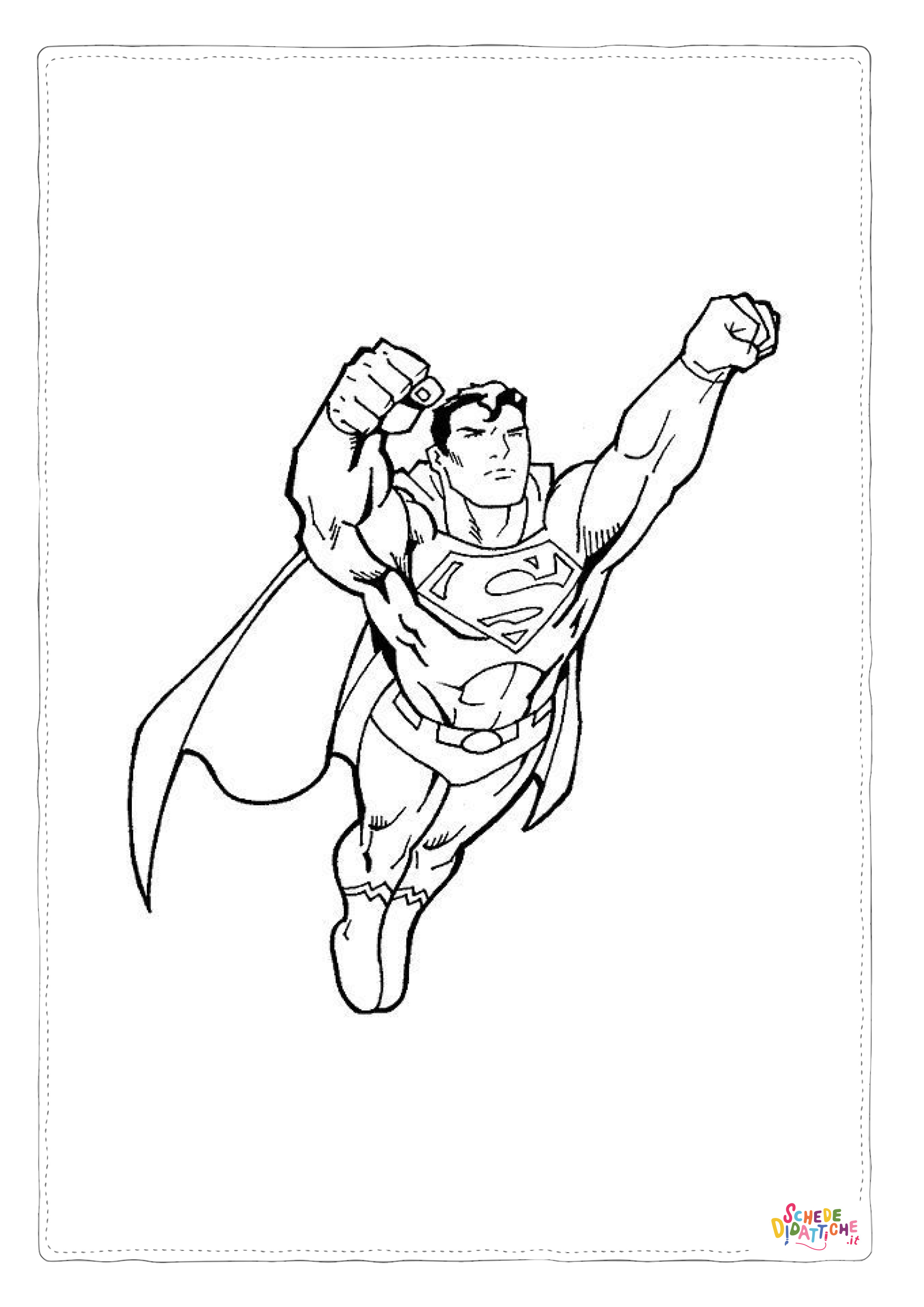 Disegno di Superman da stampare e colorare 54