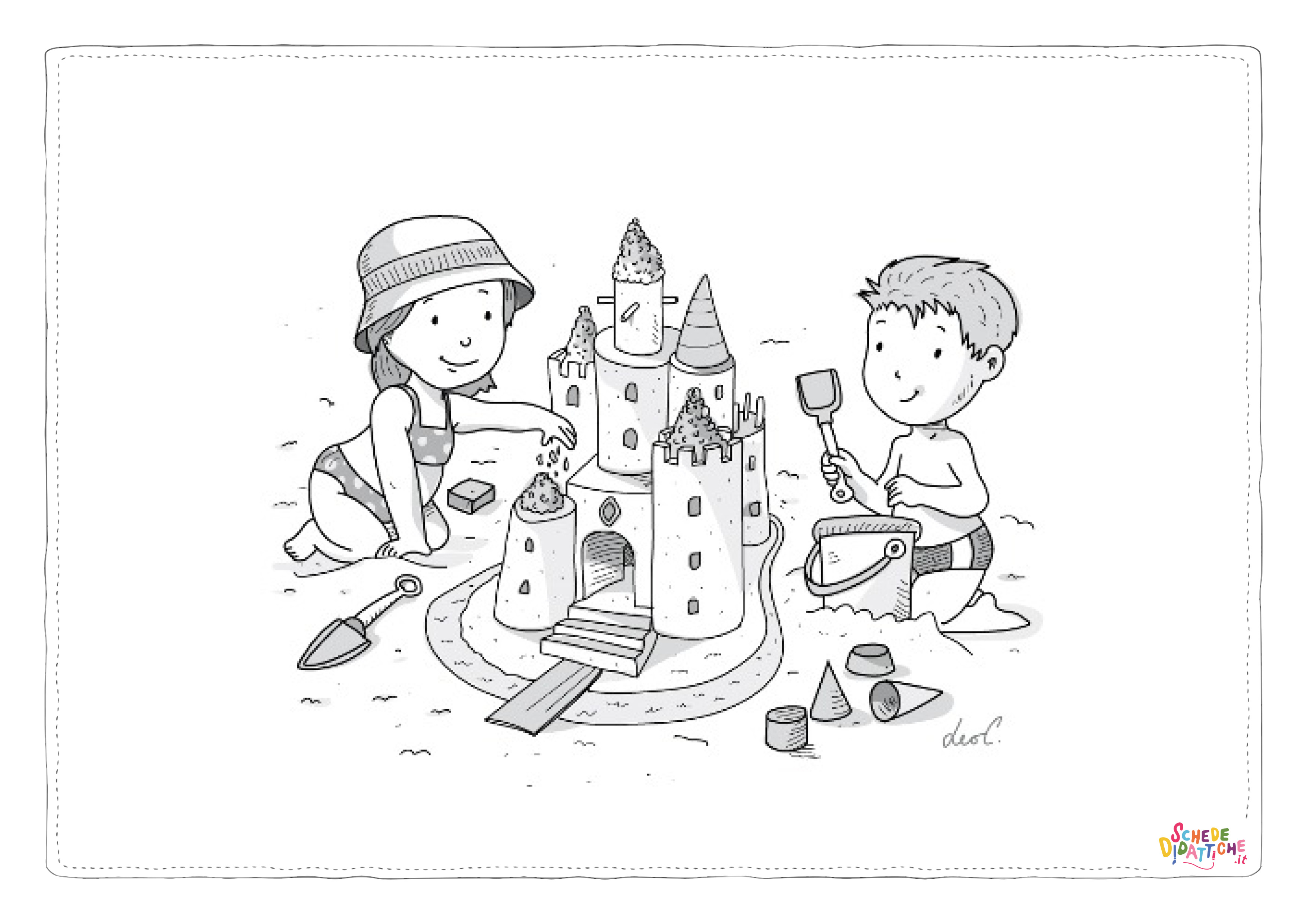 Disegno "Castelli di sapbbia in spiaggia 19" Castelli di sapbbia in spiaggia 19