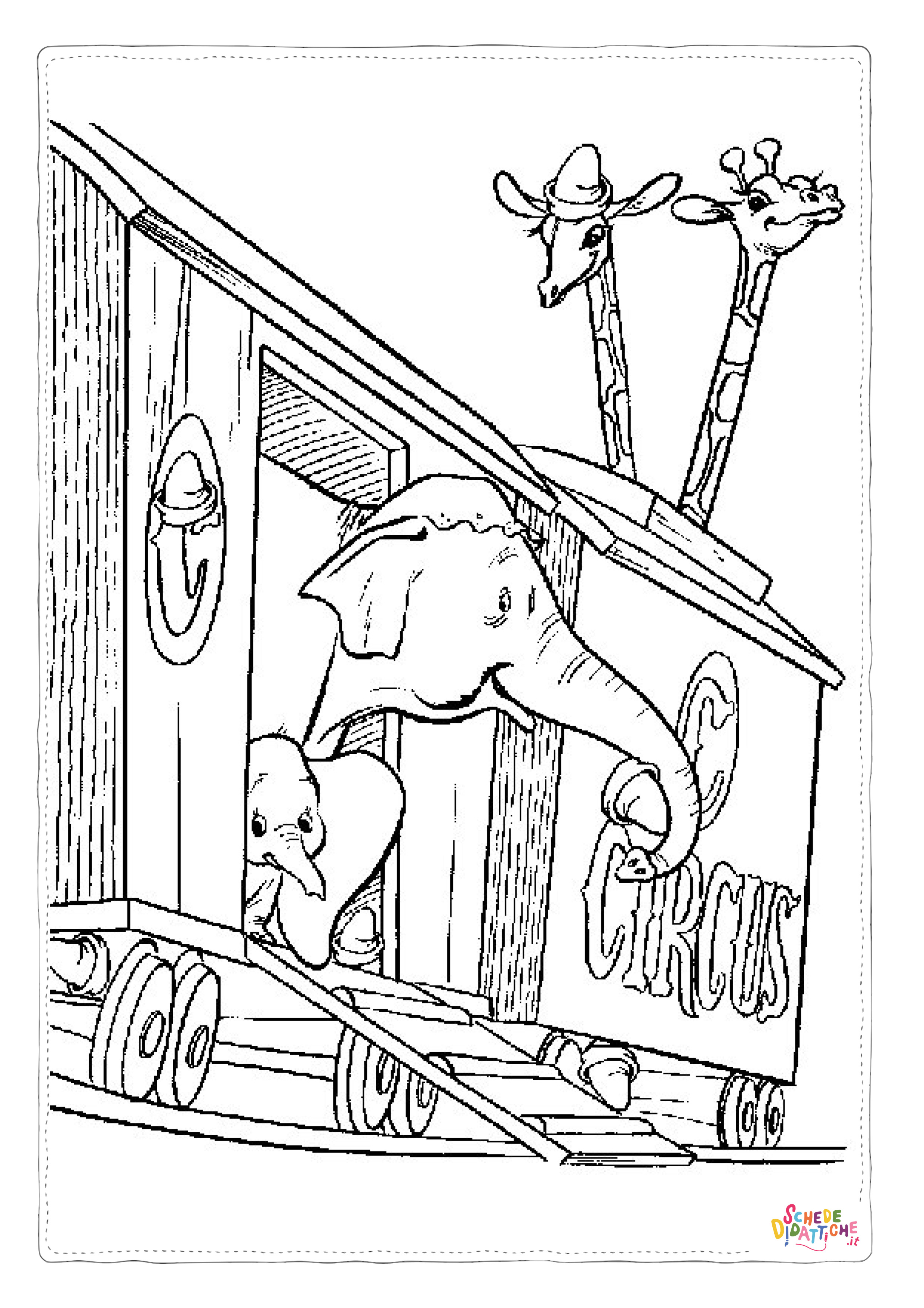 Disegno di Dumbo da stampare e colorare 27