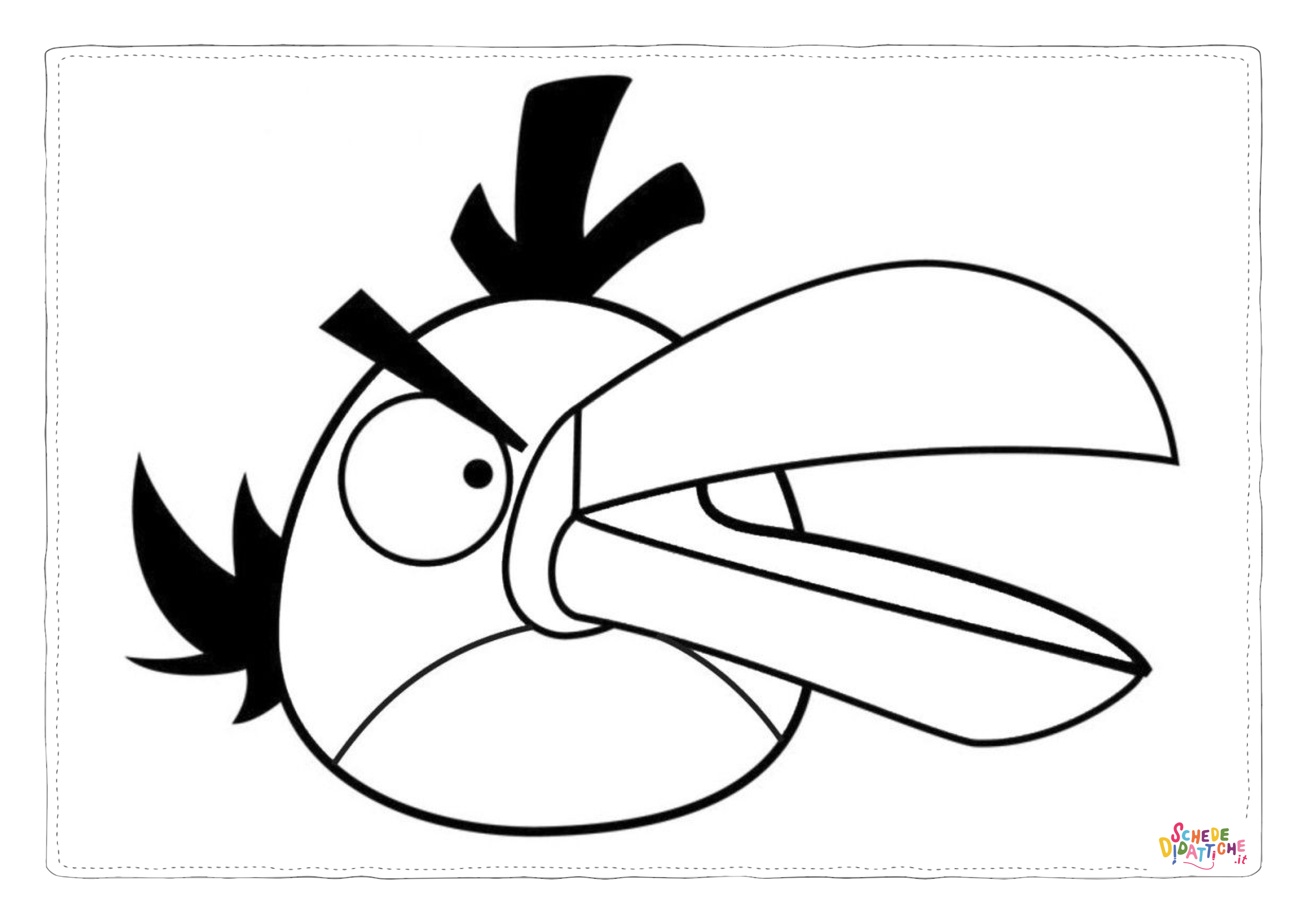 Disegno "Disegno di Angry birds da stampare e colorare 37" Disegno di Angry birds da stampare e colorare 37