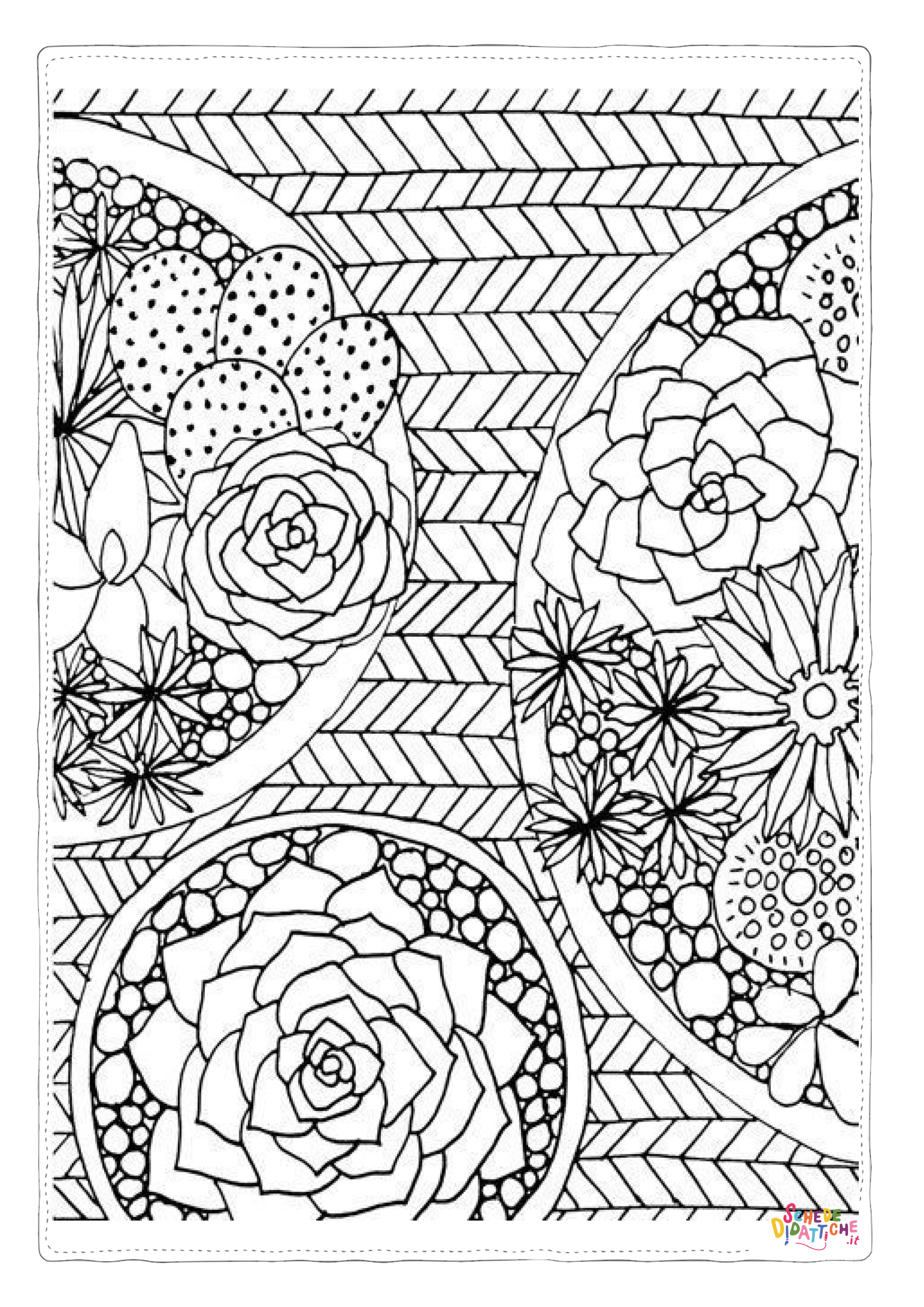 Disegno "Disegno di mandala da stampare e colorare 1479" Disegno di mandala da stampare e colorare 1479