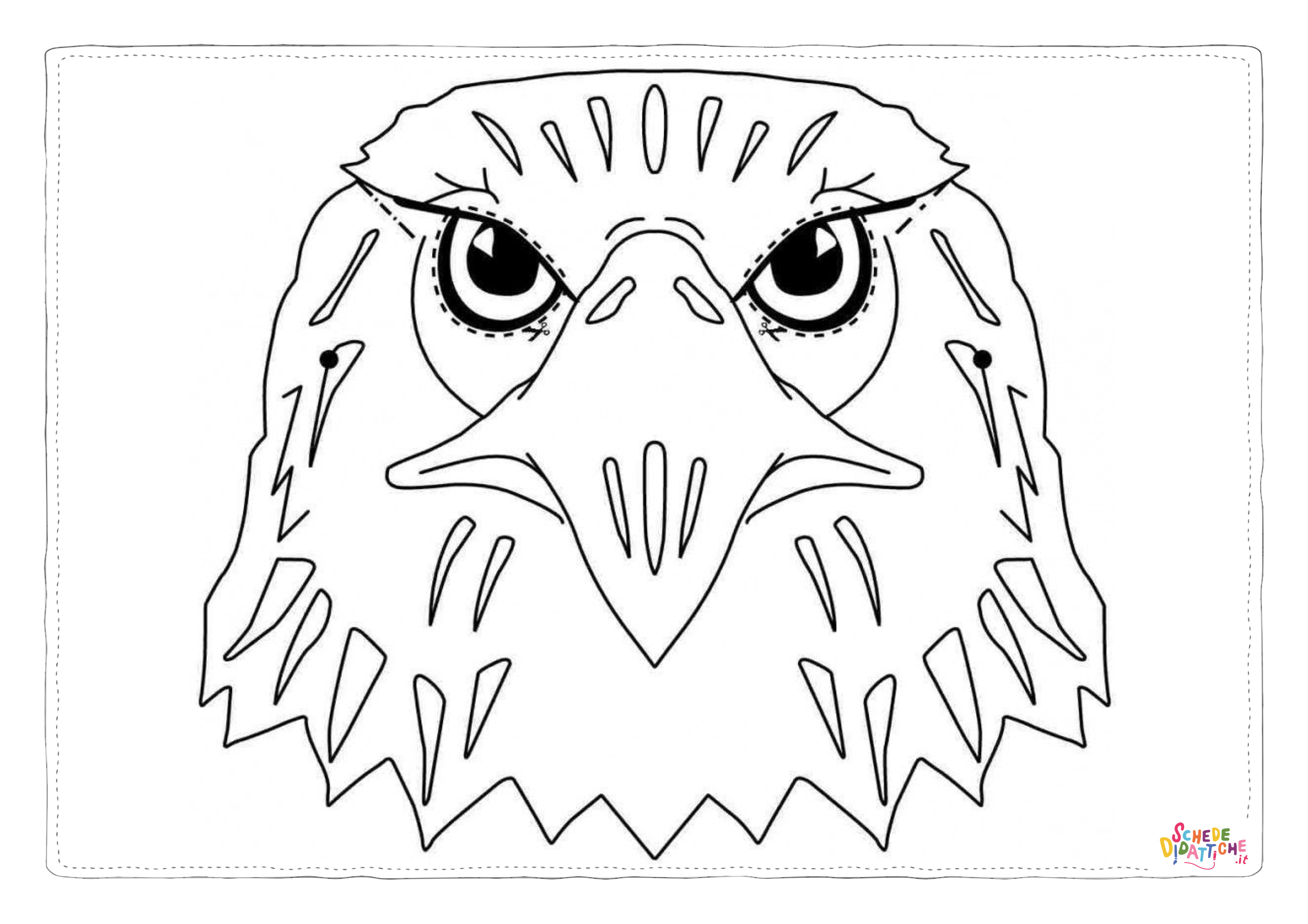 Disegno di aquila da stampare e colorare 26