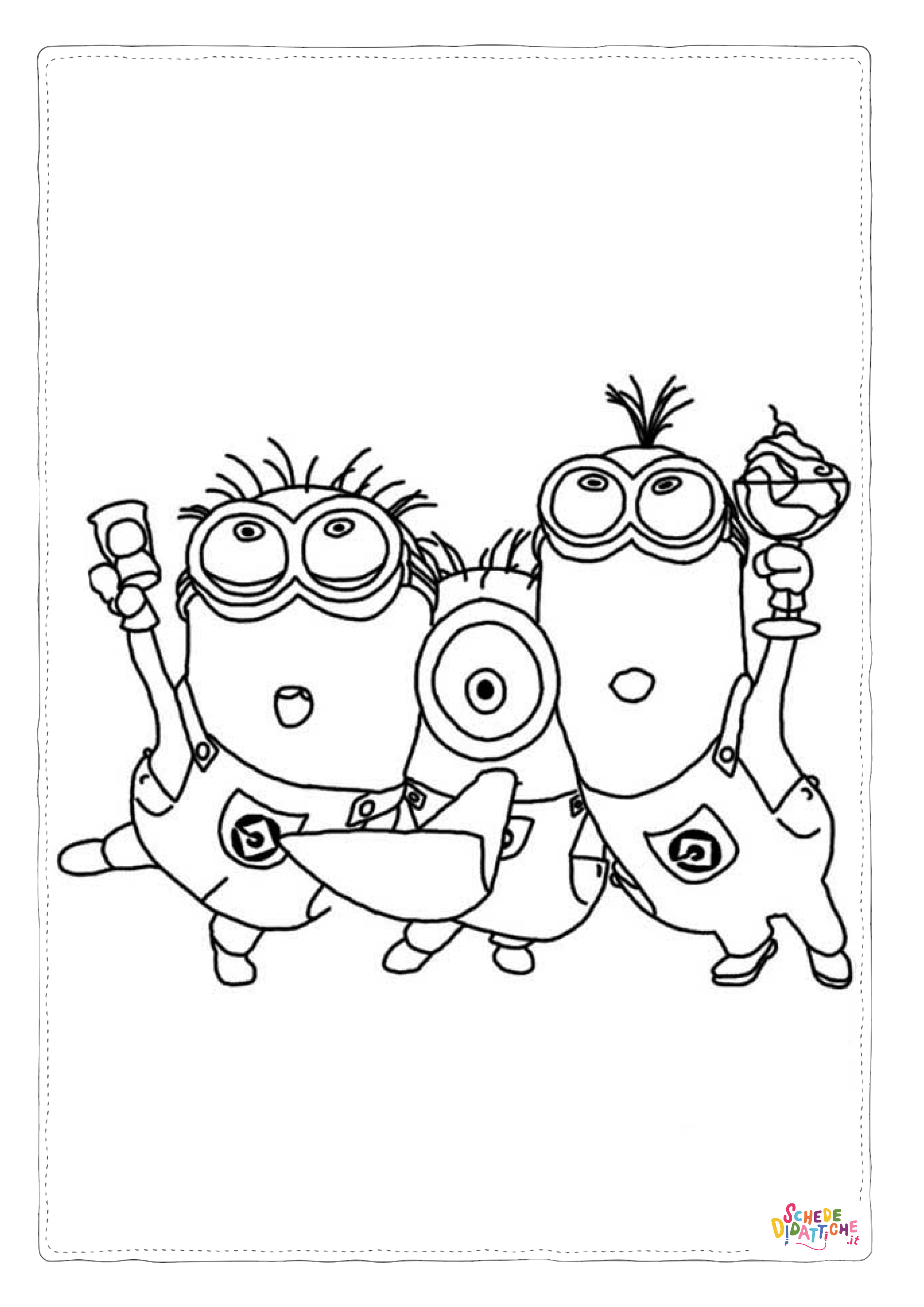 Disegno "Disegno di Cattivissimo me - Minions da stampare e colorare 48" Disegno di Cattivissimo me - Minions da stampare e colorare 48
