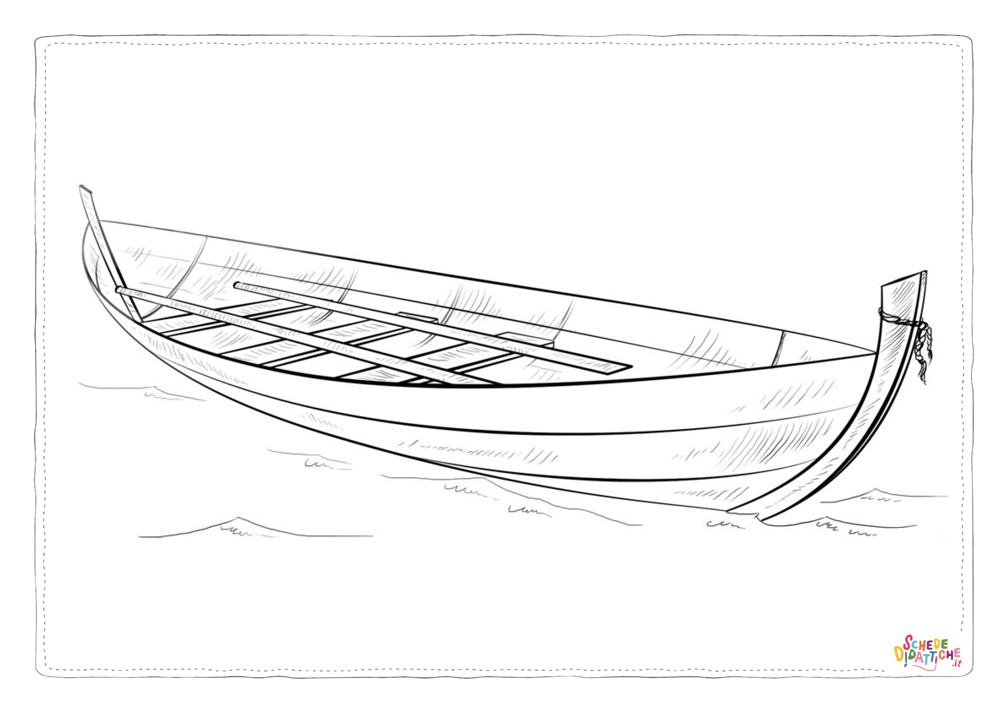 Disegno "Disegno di barca da stampare e colorare 1" Disegno di barca da stampare e colorare 1