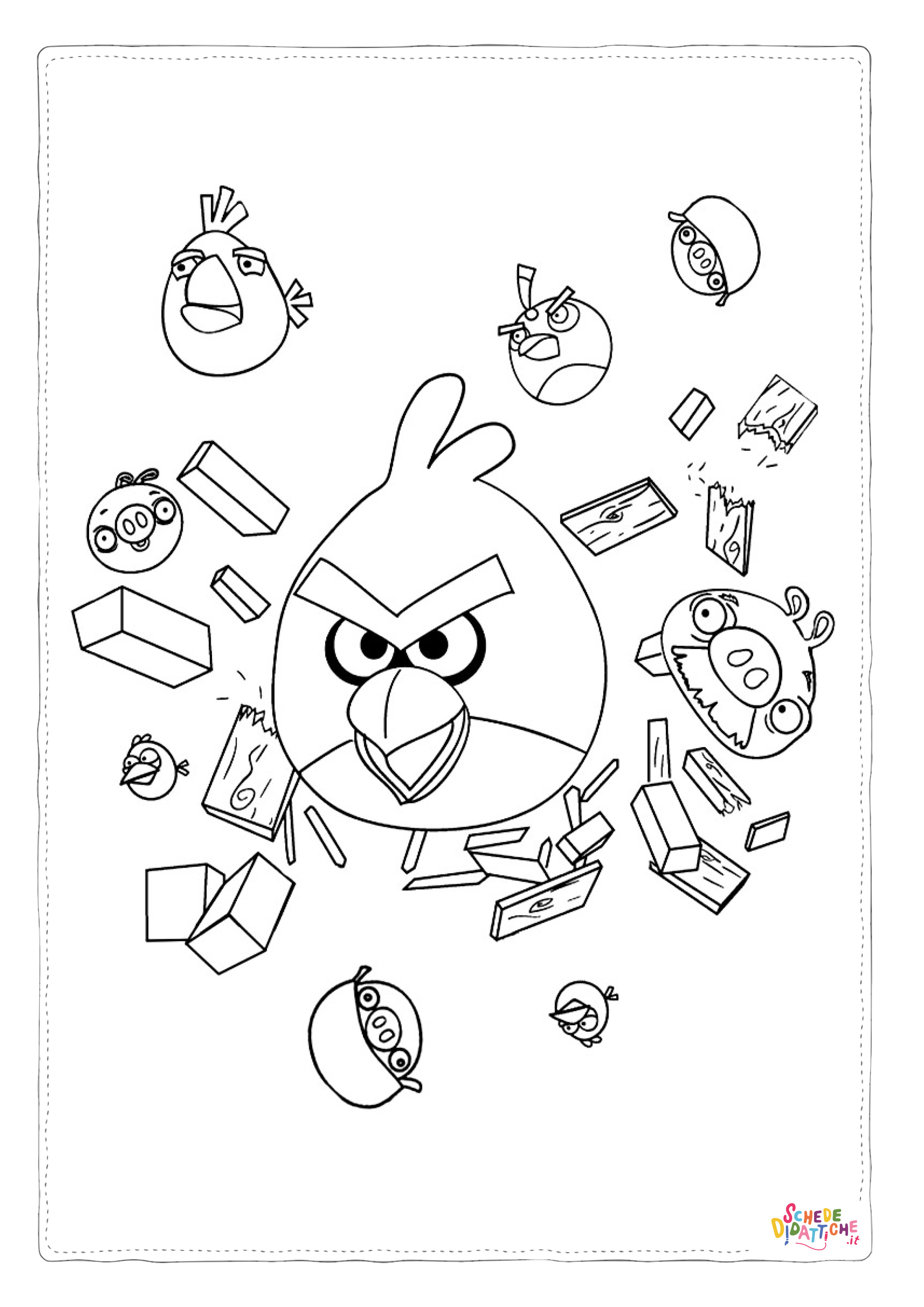 Disegno "Disegno di Angry birds da stampare e colorare 91" Disegno di Angry birds da stampare e colorare 91