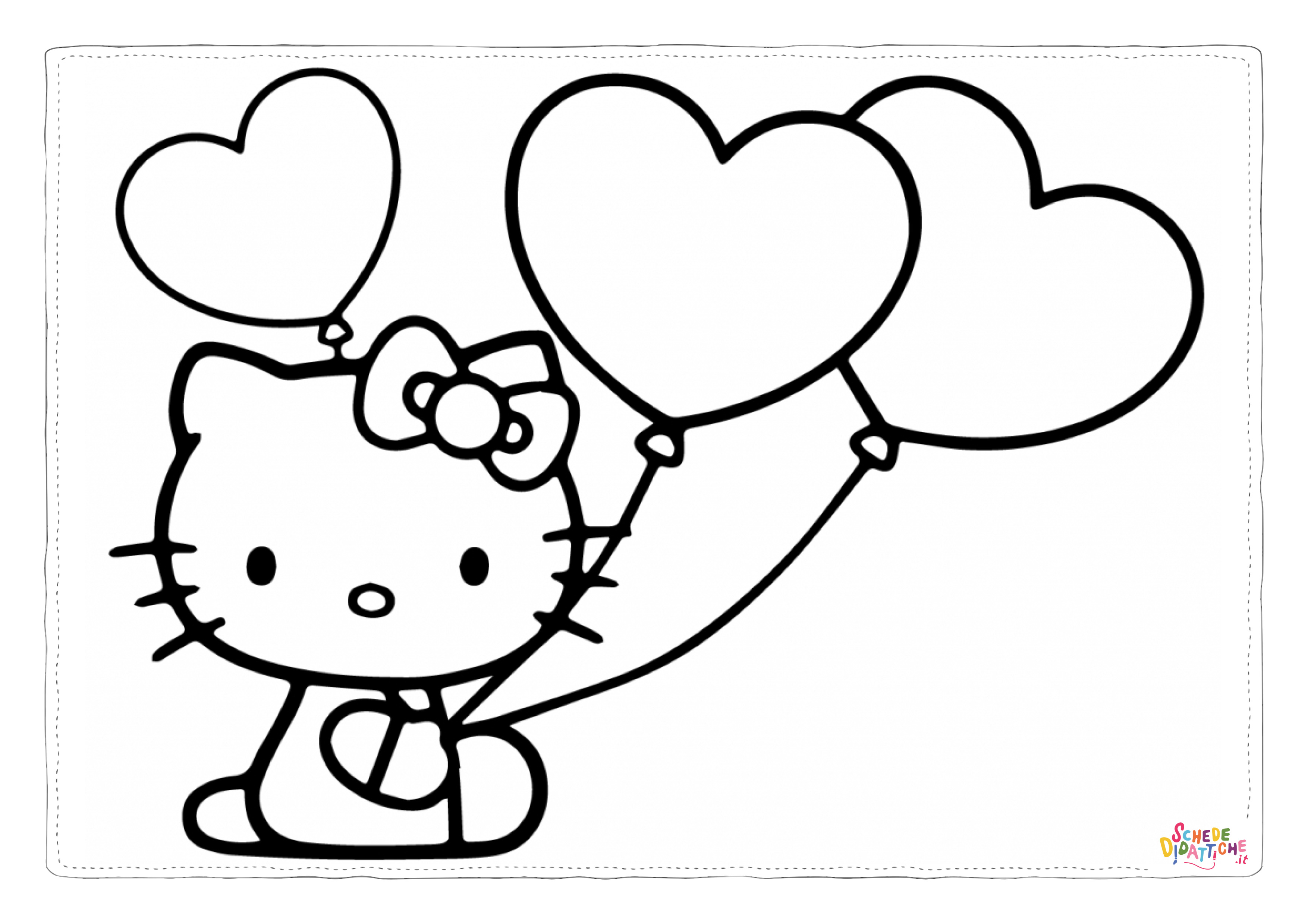 Disegno "Disegno di Hello Kitty da stampare e colorare 82" Disegno di Hello Kitty da stampare e colorare 82