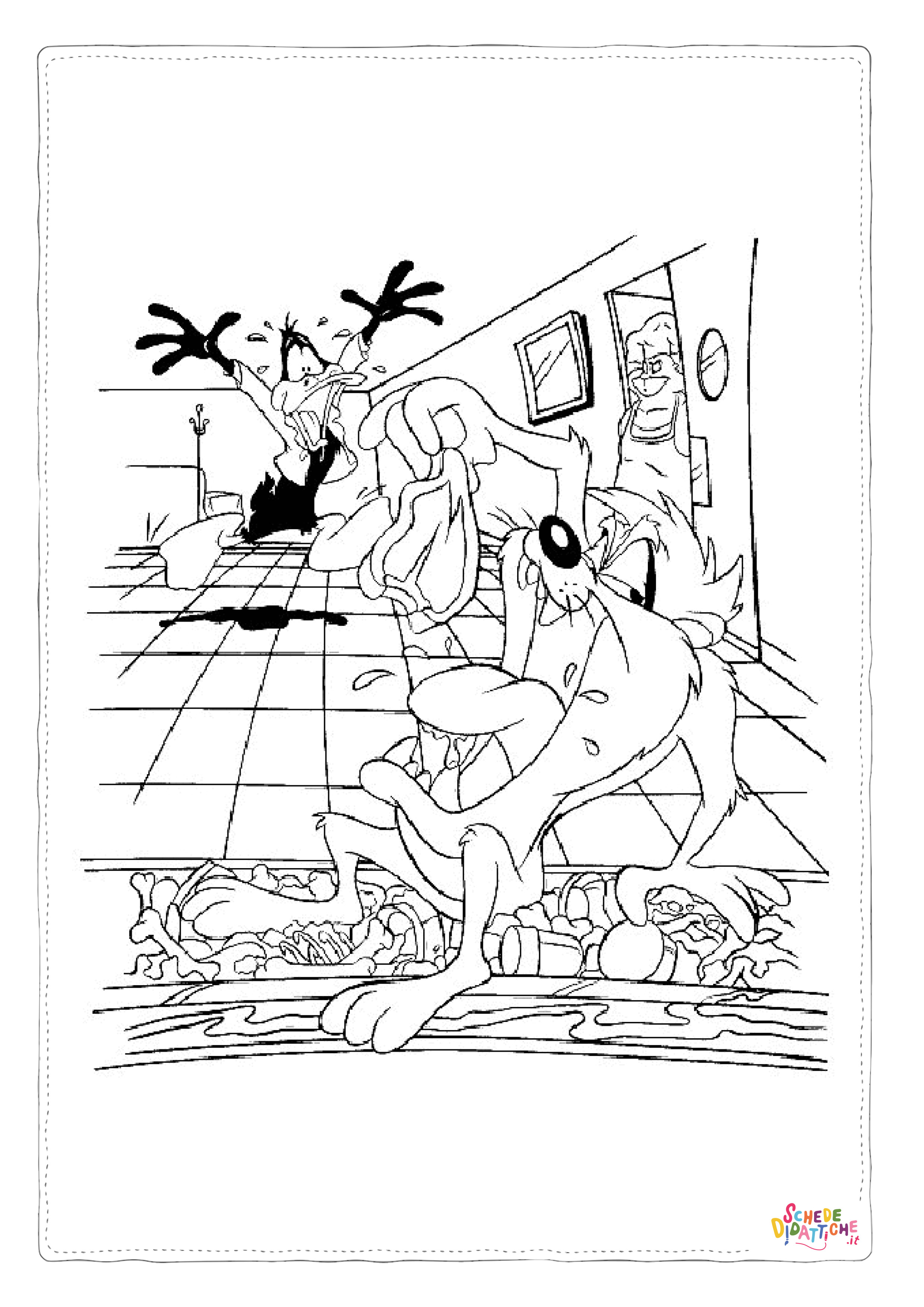 Disegno "Disegno di Il Diavolo della Tasmania da stampare e colorare 6" Disegno di Il Diavolo della Tasmania da stampare e colorare 6