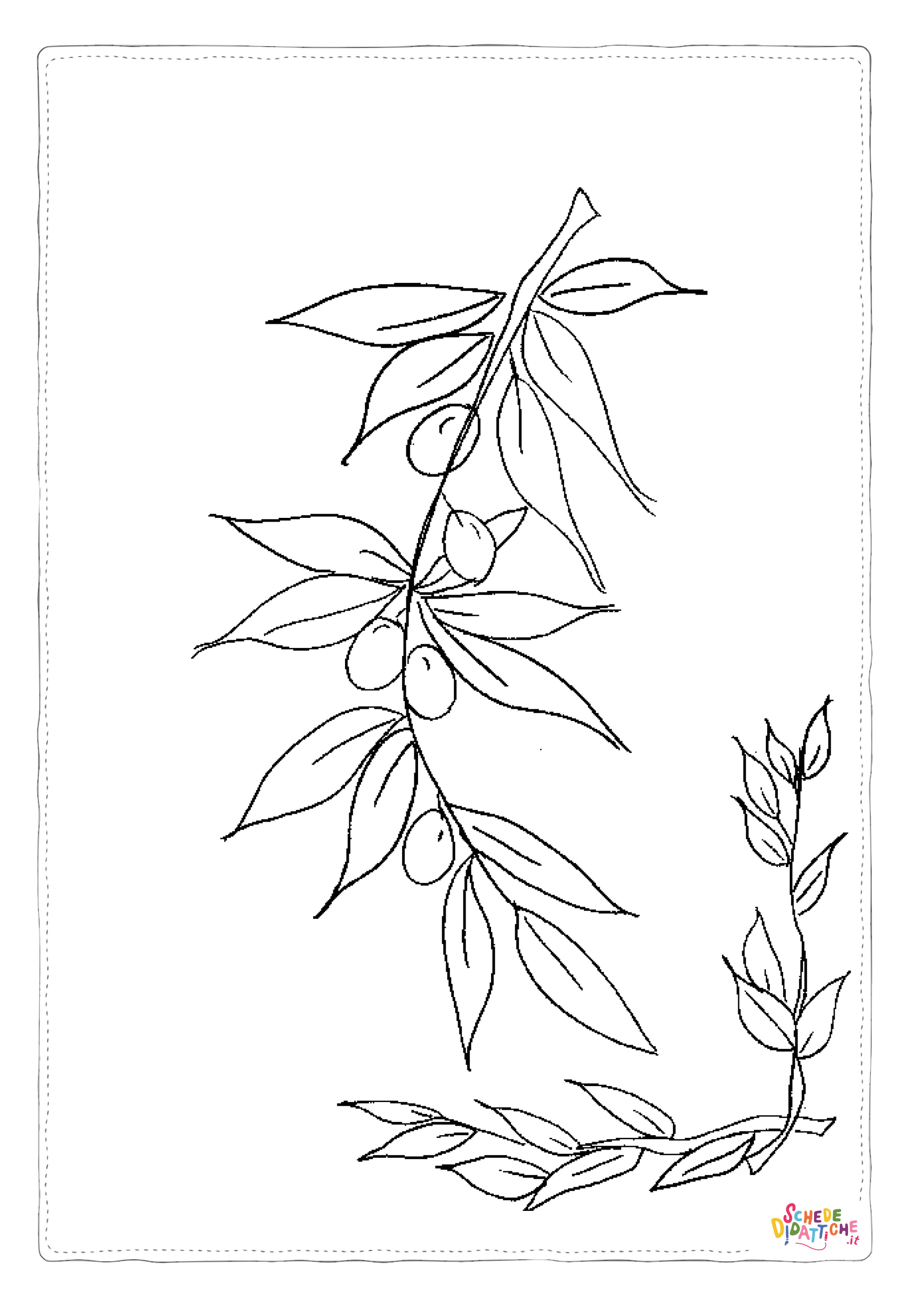 Disegno "Disegno di foglia da stampare e colorare 202" Disegno di foglia da stampare e colorare 202