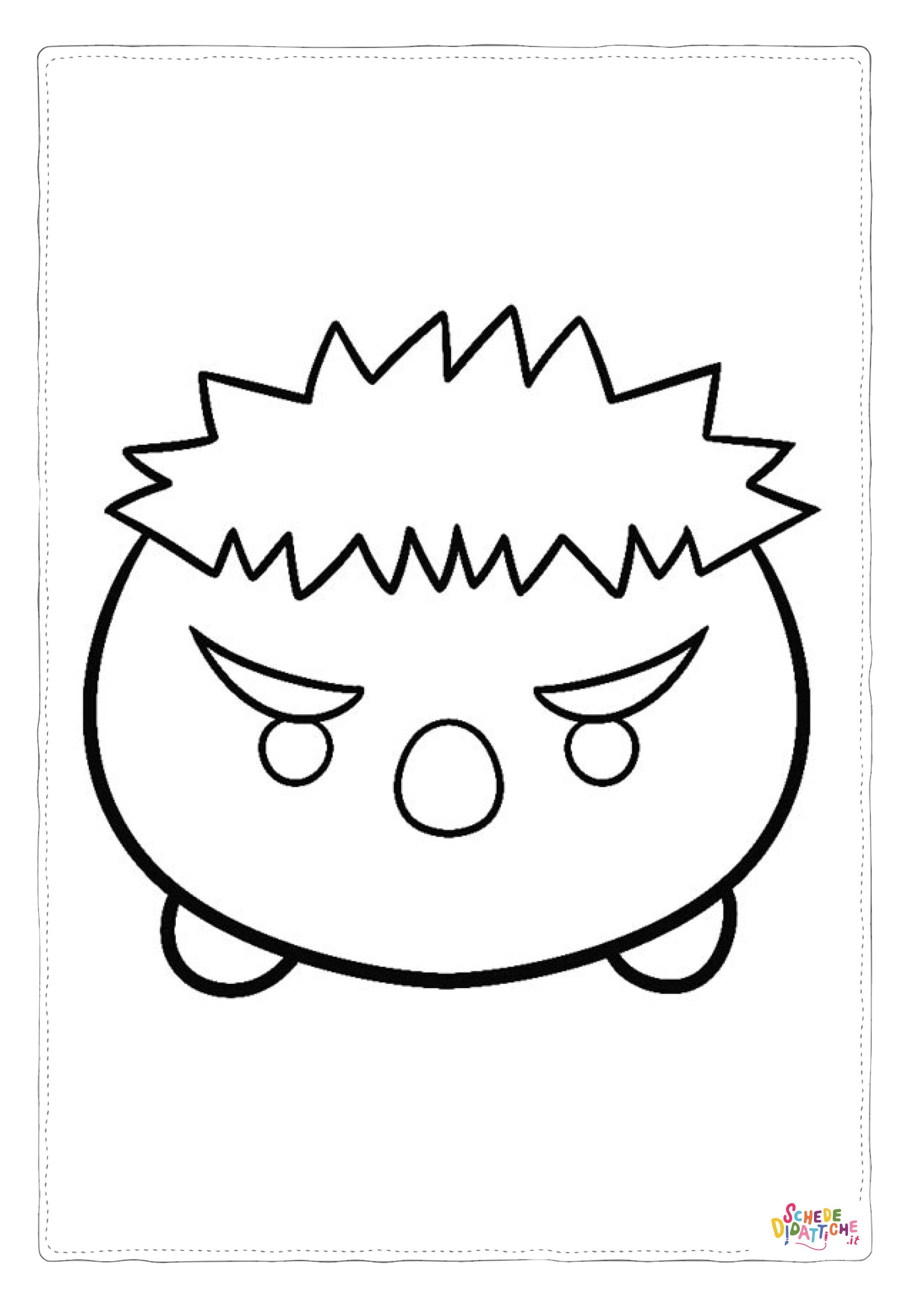 Disegno "Disegno di Hulk da stampare e colorare 8" Disegno di Hulk da stampare e colorare 8