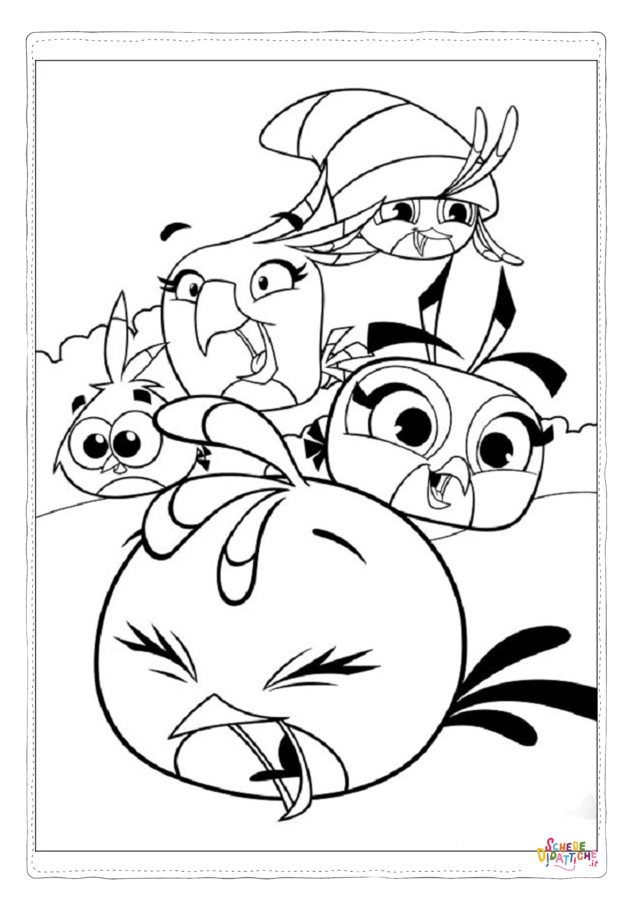 Disegno "Disegno di Angry birds da stampare e colorare 62" Disegno di Angry birds da stampare e colorare 62