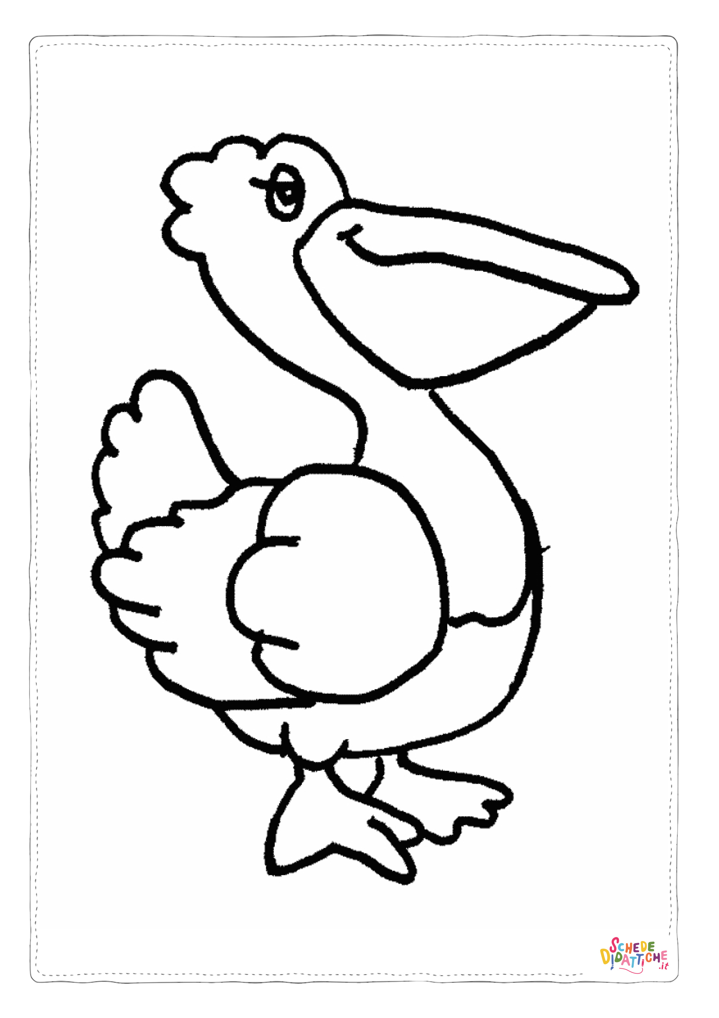 Disegno "Disegno di uccello da stampare e colorare 22" Disegno di uccello da stampare e colorare 22