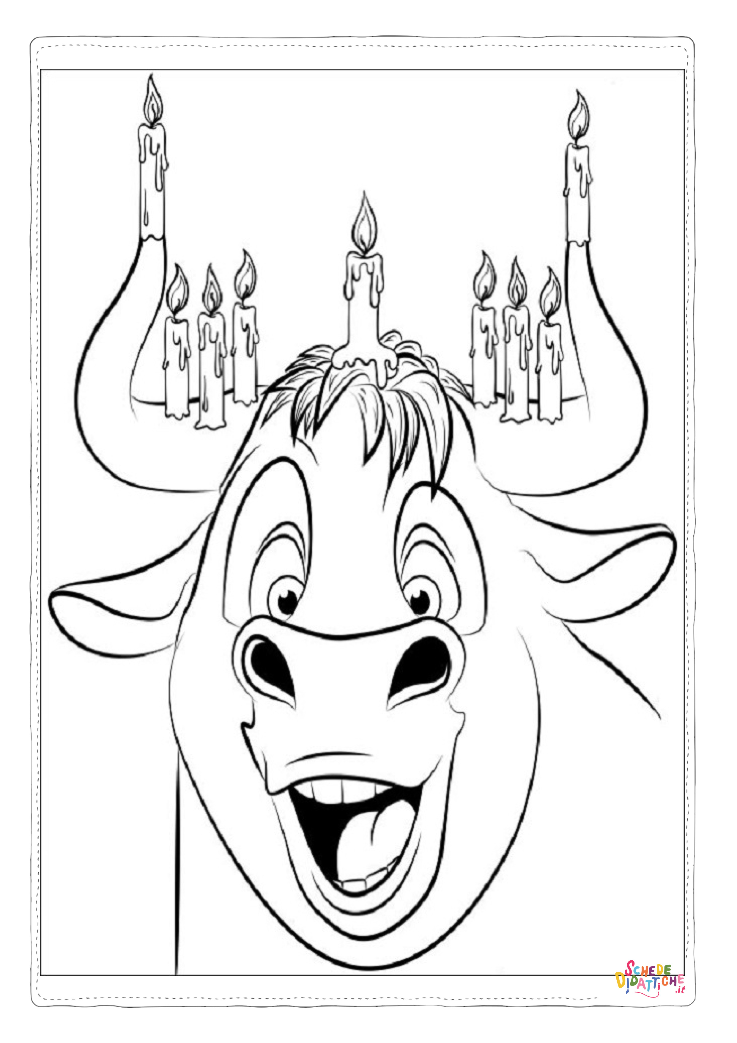 Disegno "Disegno di toro da stampare e colorare 16" Disegno di toro da stampare e colorare 16